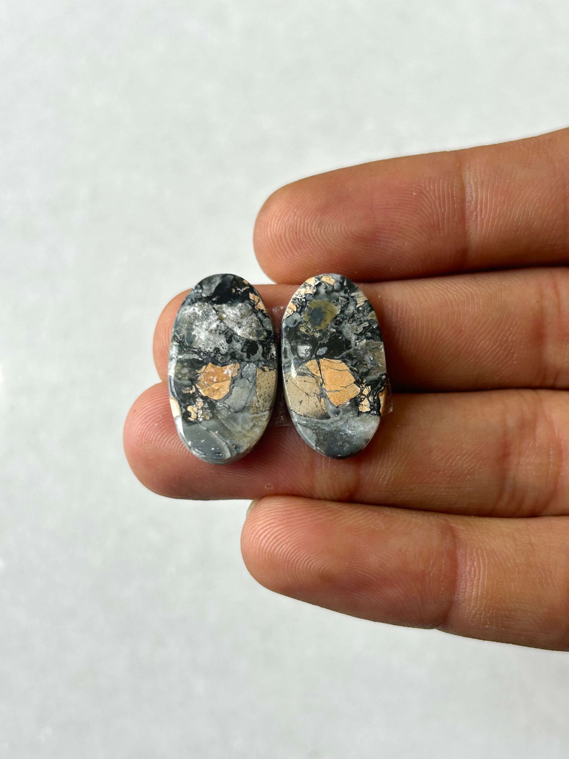 23mm Jasper Cabochon Pair – One of a Kind