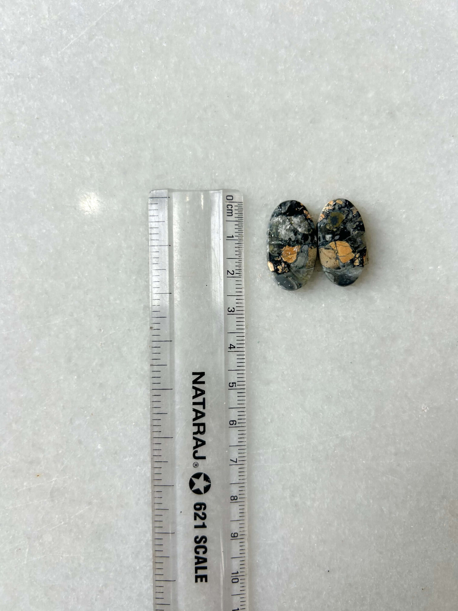 23mm Jasper Cabochon Pair – One of a Kind - Image 2