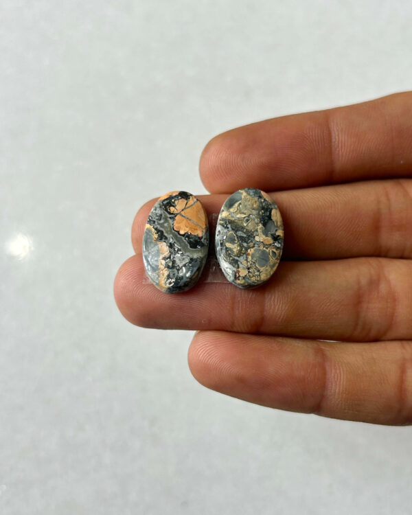 20mm Jasper Cabochon Pair – One of a Kind