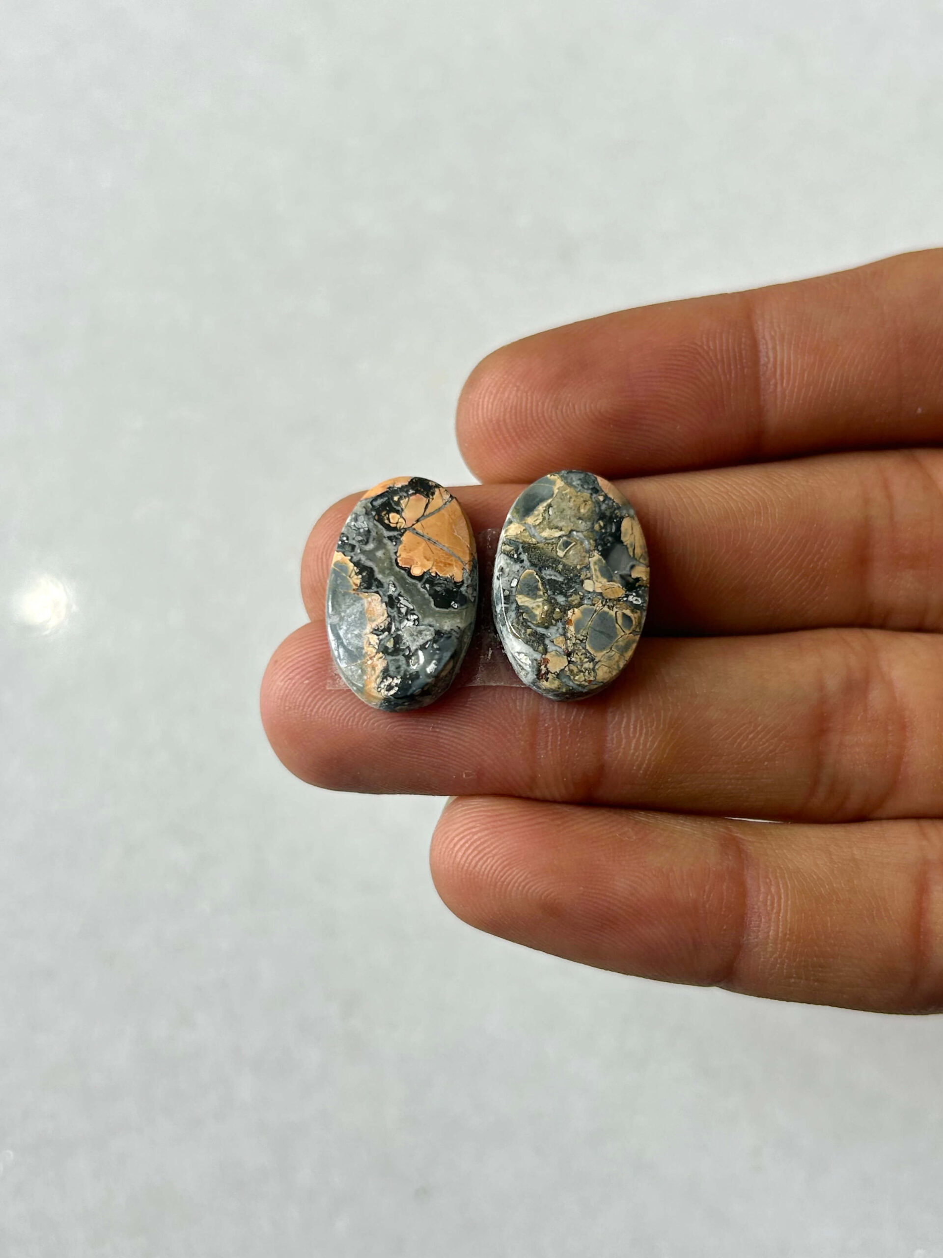 20mm Jasper Cabochon Pair – One of a Kind