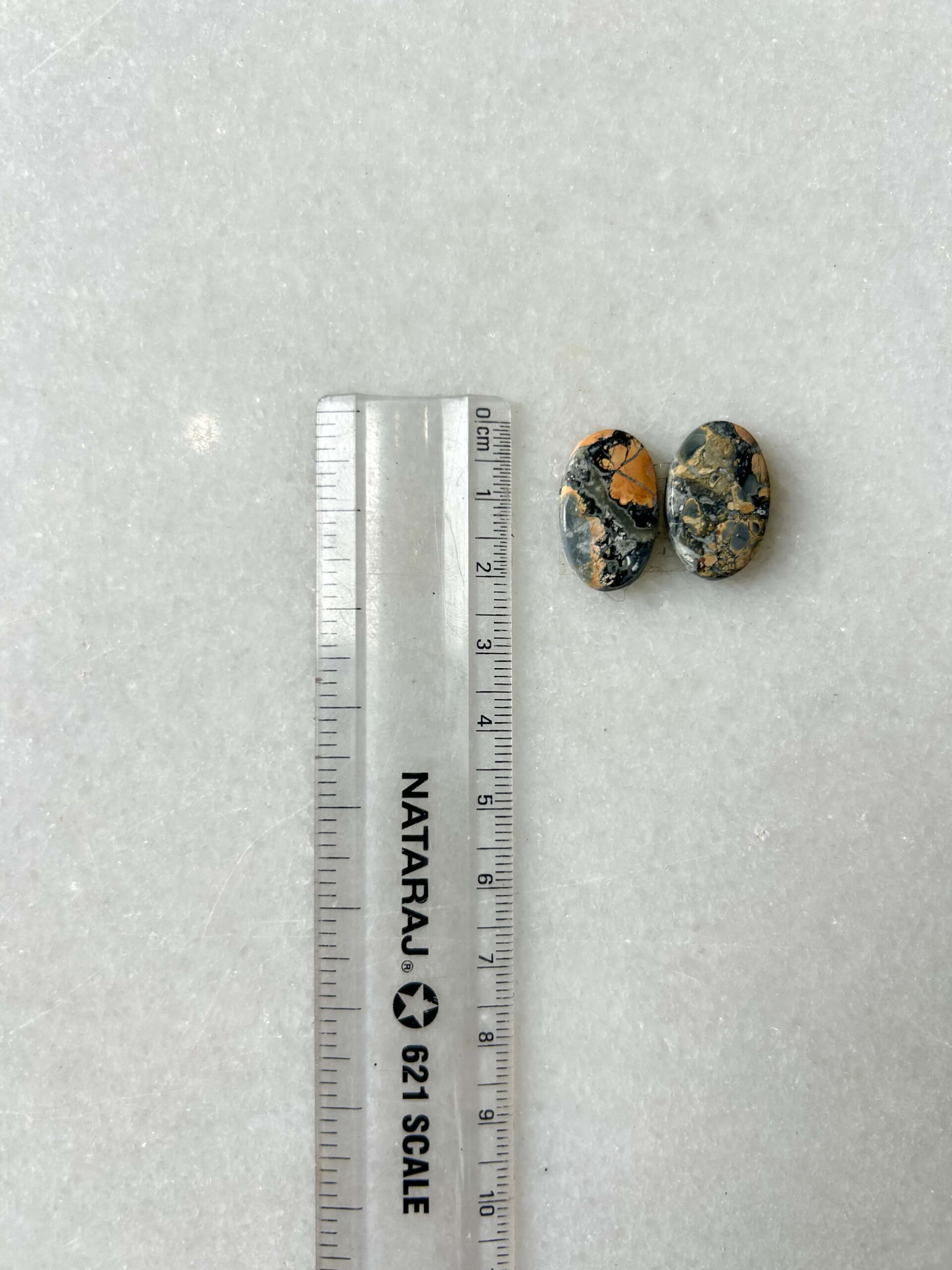 20mm Jasper Cabochon Pair – One of a Kind - Image 2