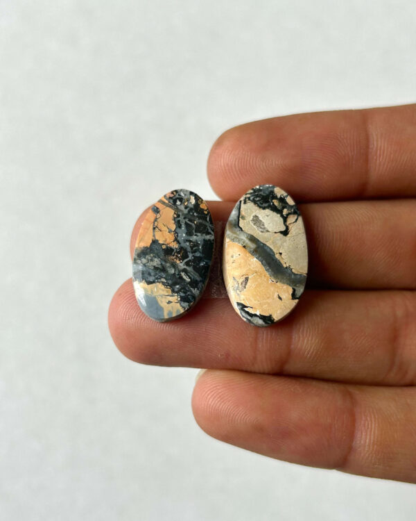 23mm Jasper Cabochon Pair – One of a Kind