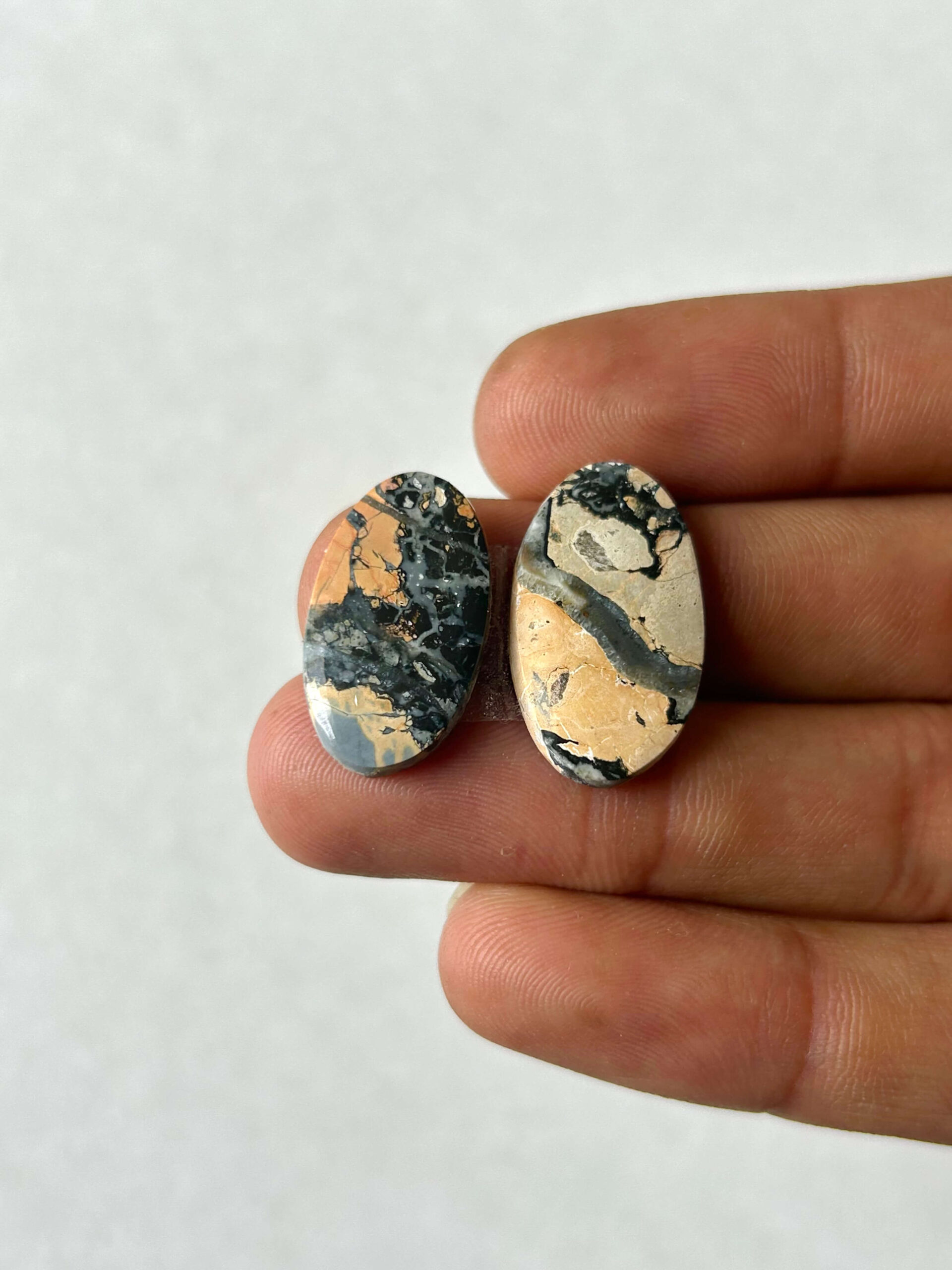 23mm Jasper Cabochon Pair – One of a Kind