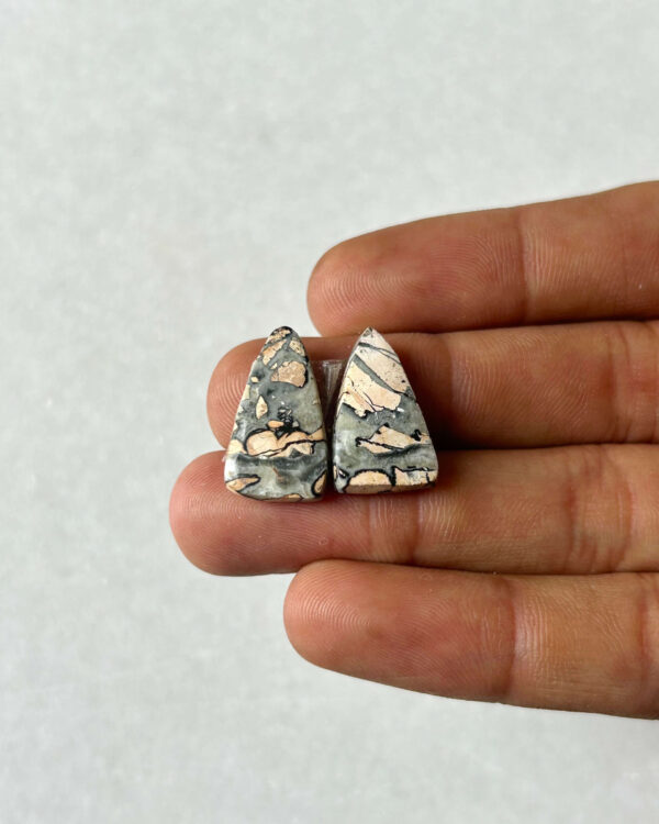20mm Jasper Cabochon Pair – One of a Kind