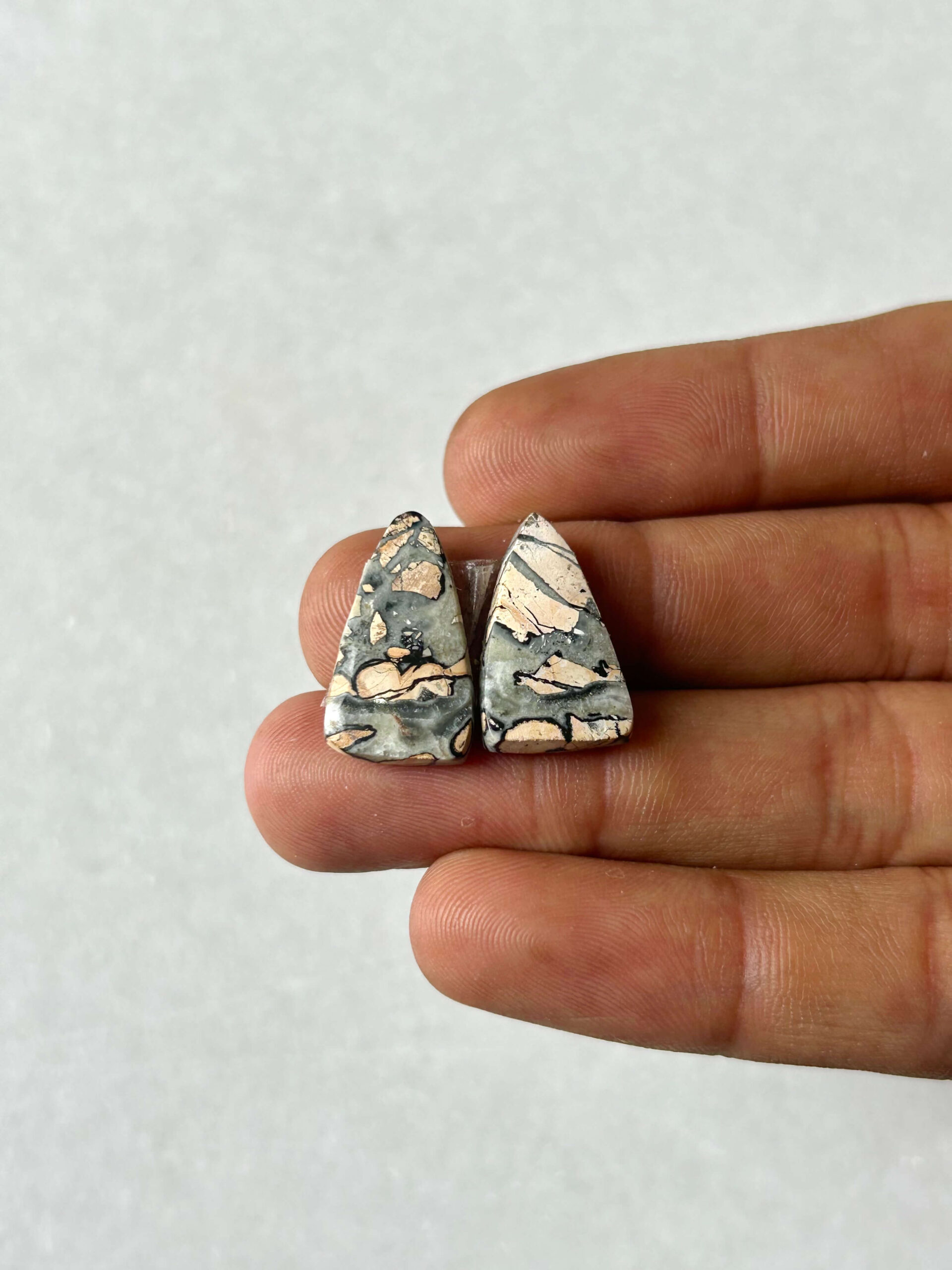 20mm Jasper Cabochon Pair – One of a Kind