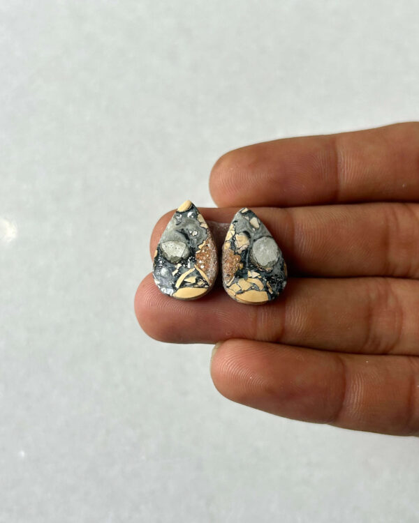 20mm Jasper Cabochon Pair – One of a Kind