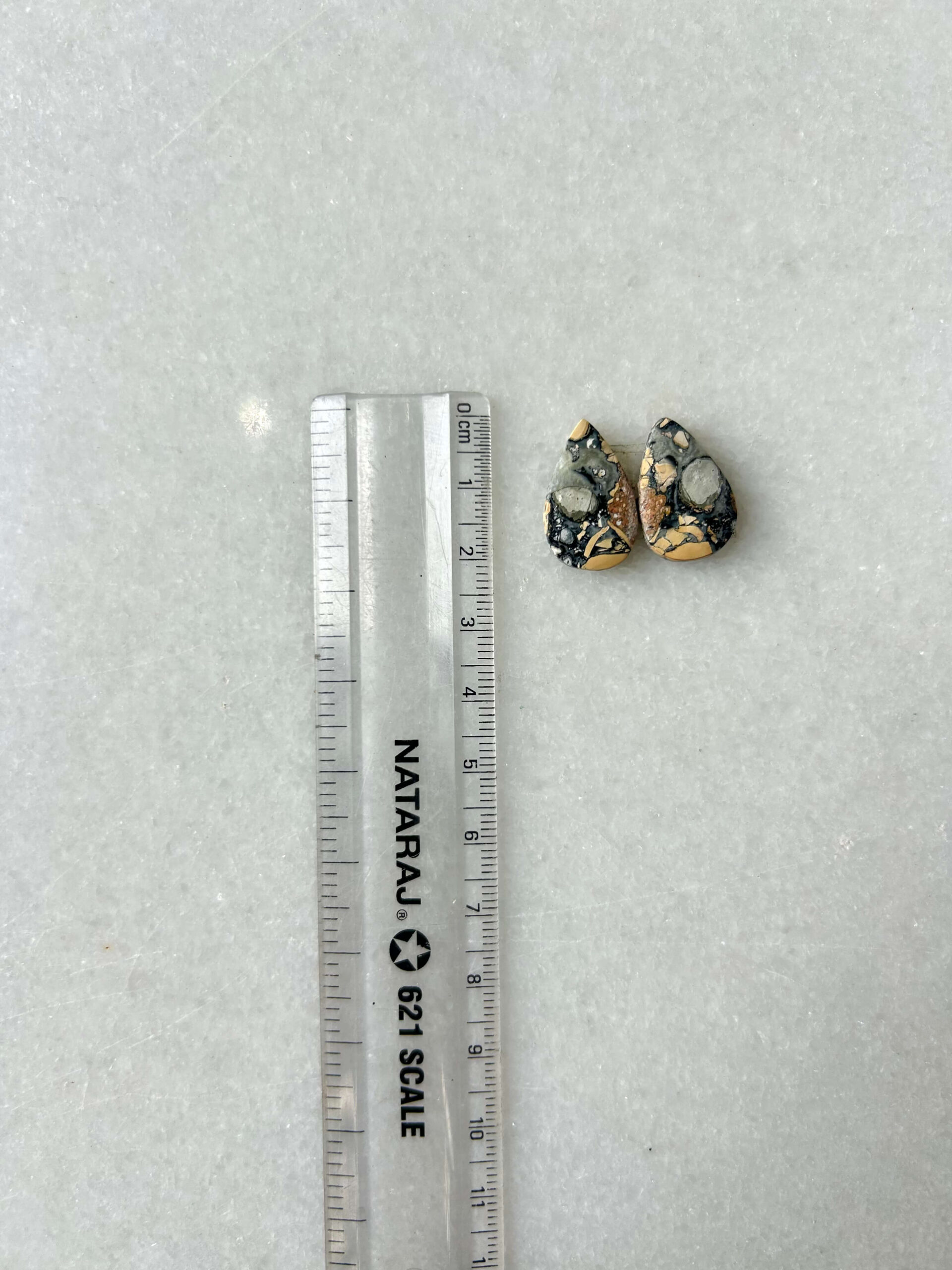 20mm Jasper Cabochon Pair – One of a Kind - Image 2