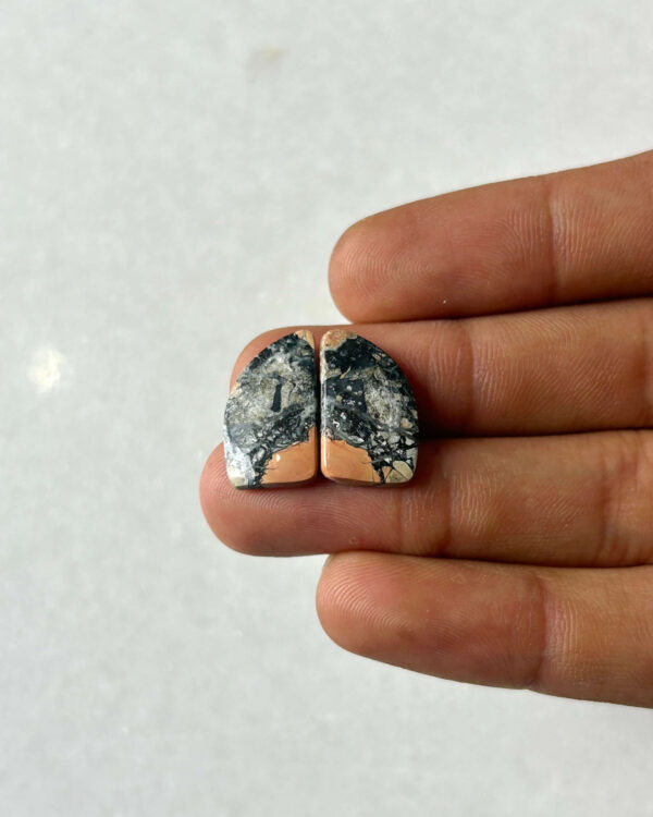 18mm Jasper Cabochon Pair – One of a Kind