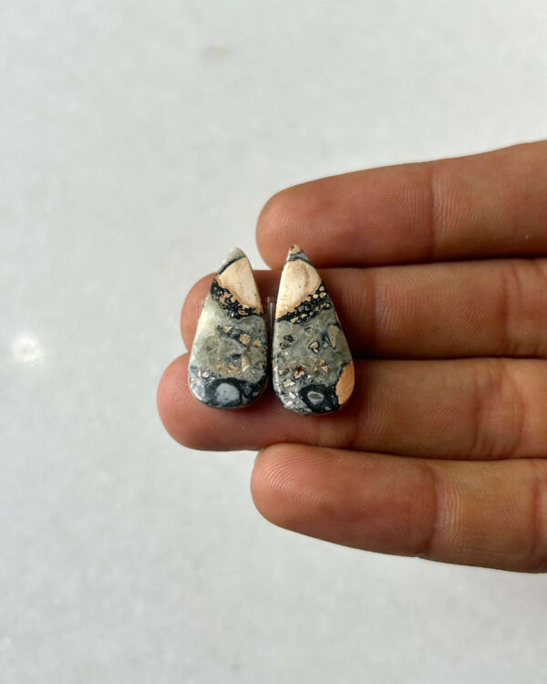 25mm Jasper Cabochon Pair – One of a Kind