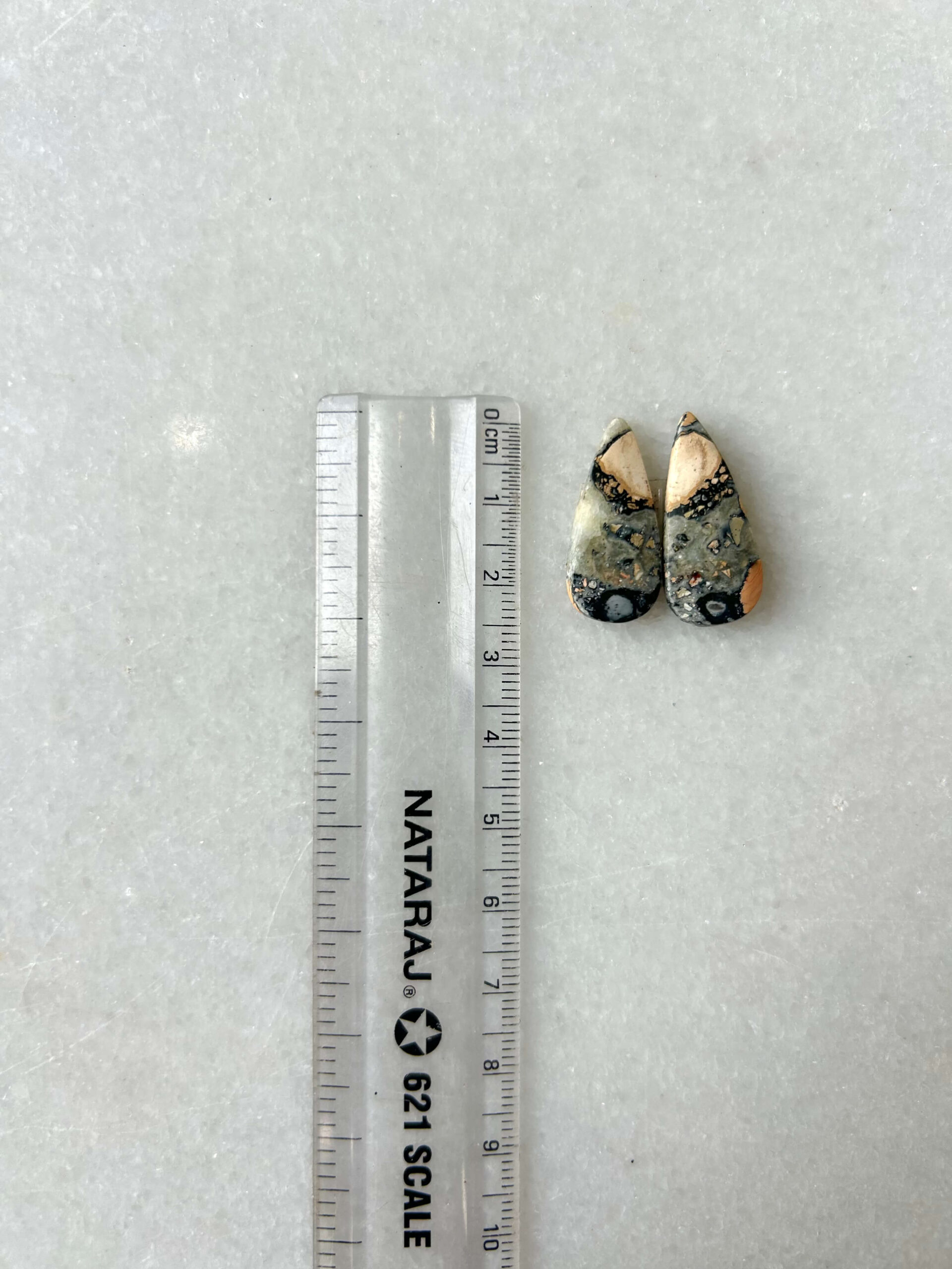25mm Jasper Cabochon Pair – One of a Kind - Image 2