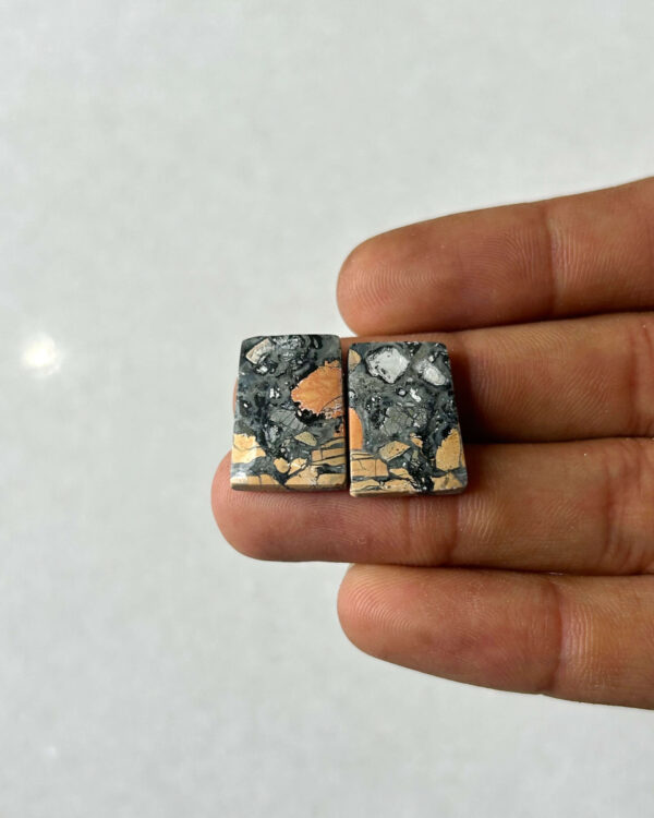 19mm Jasper Cabochon Pair – One of a Kind
