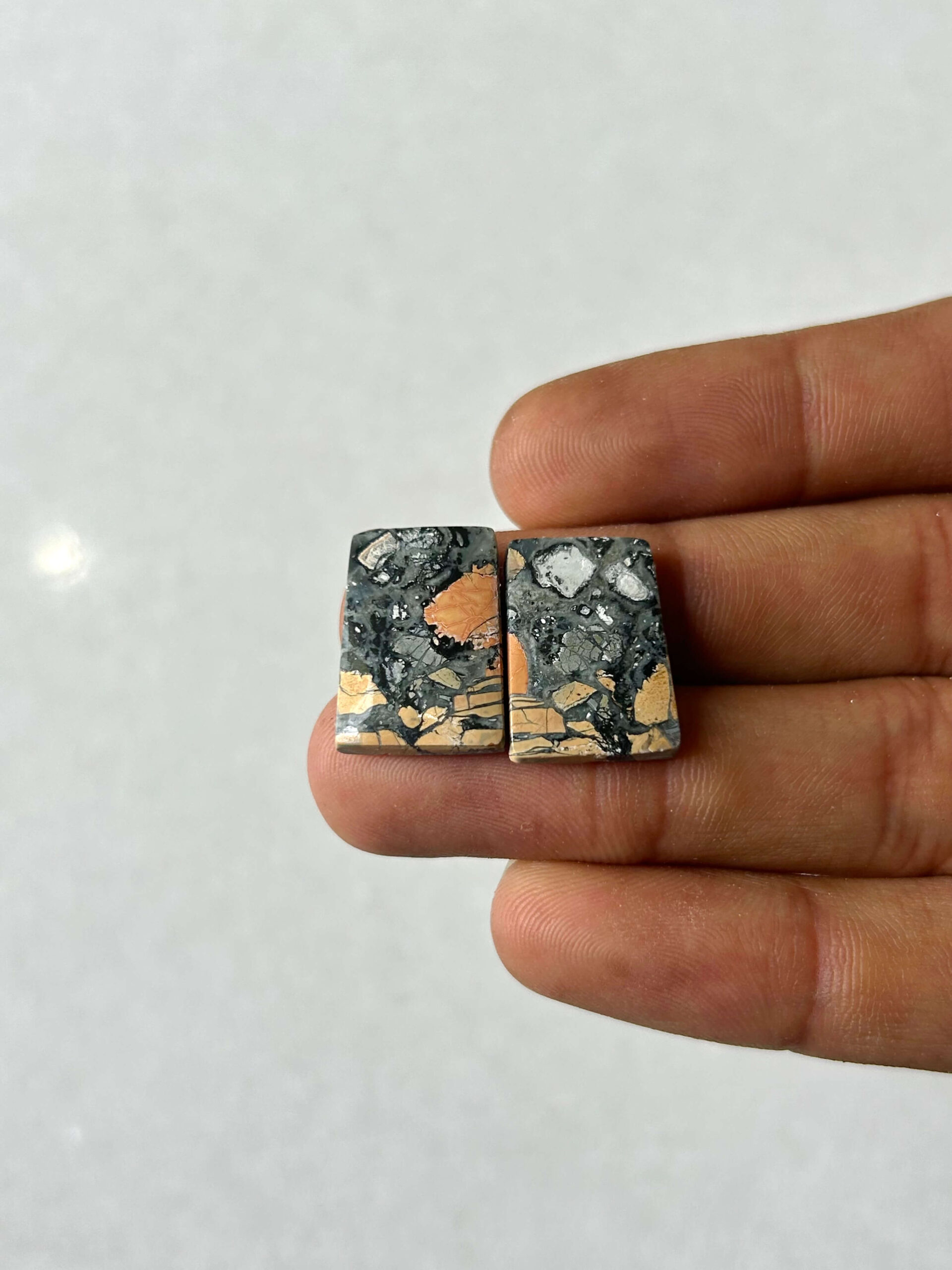 19mm Jasper Cabochon Pair – One of a Kind