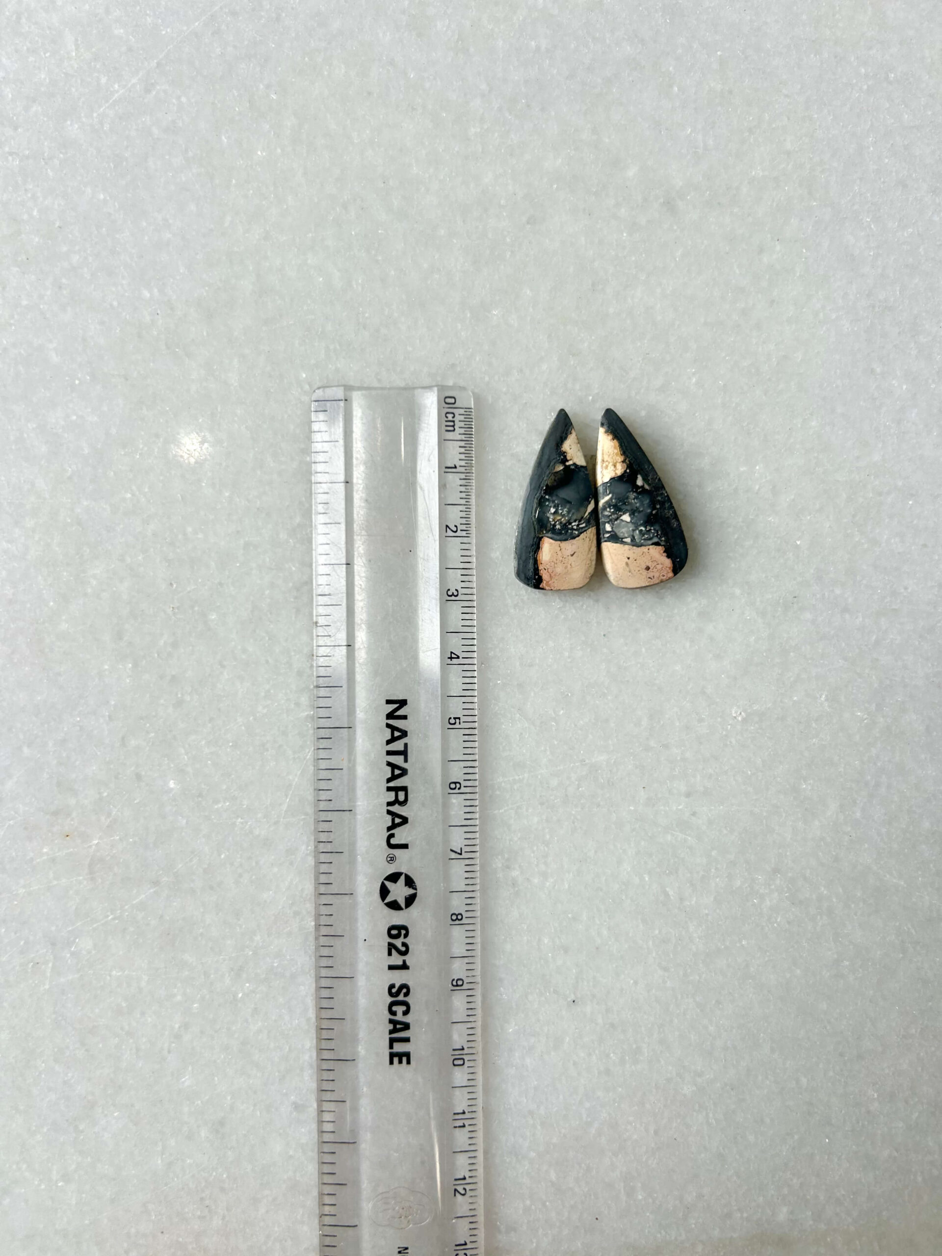 28mm Jasper Cabochon Pair – One of a Kind - Image 2
