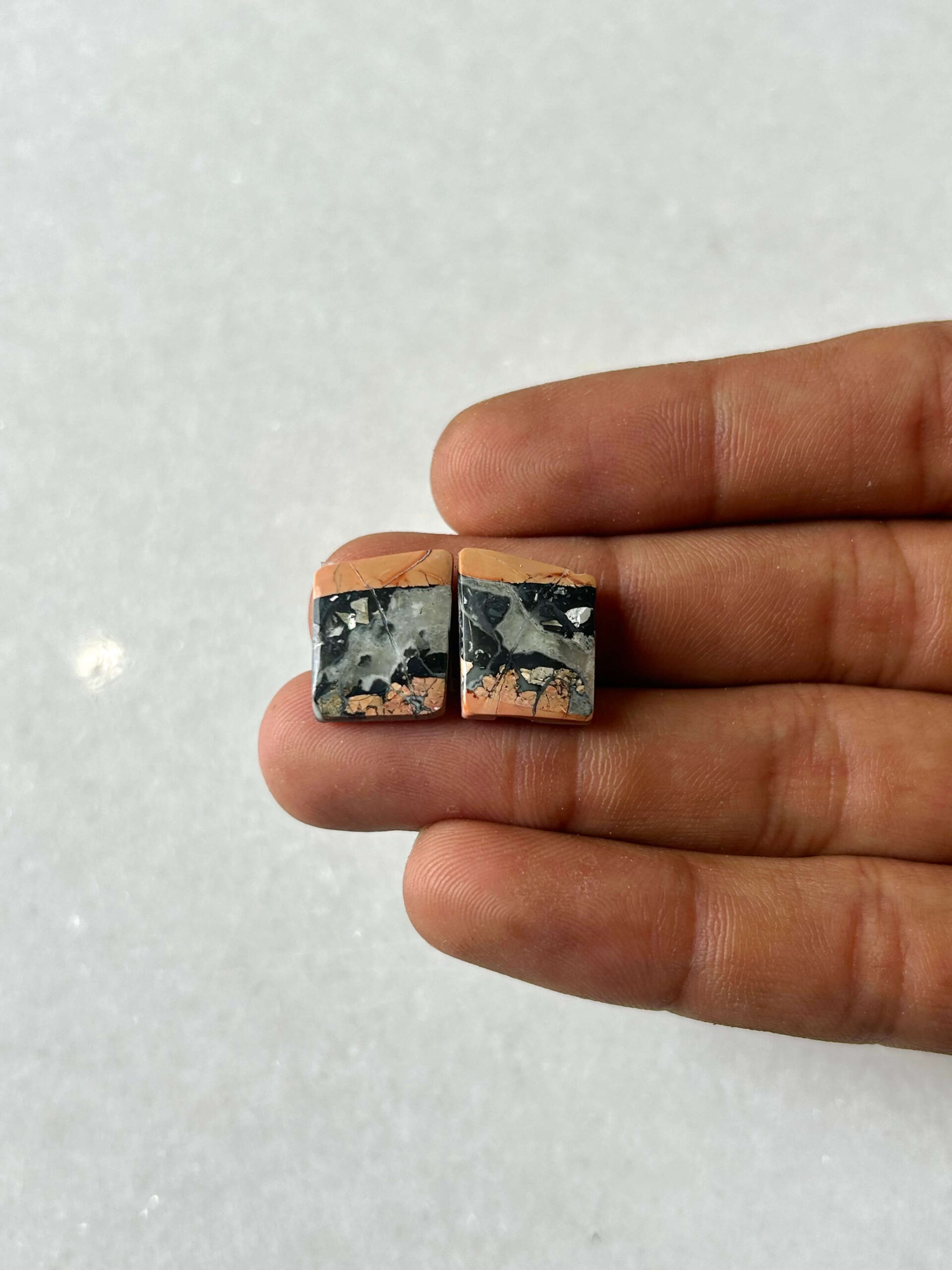 15mm Jasper Cabochon Pair – One of a Kind