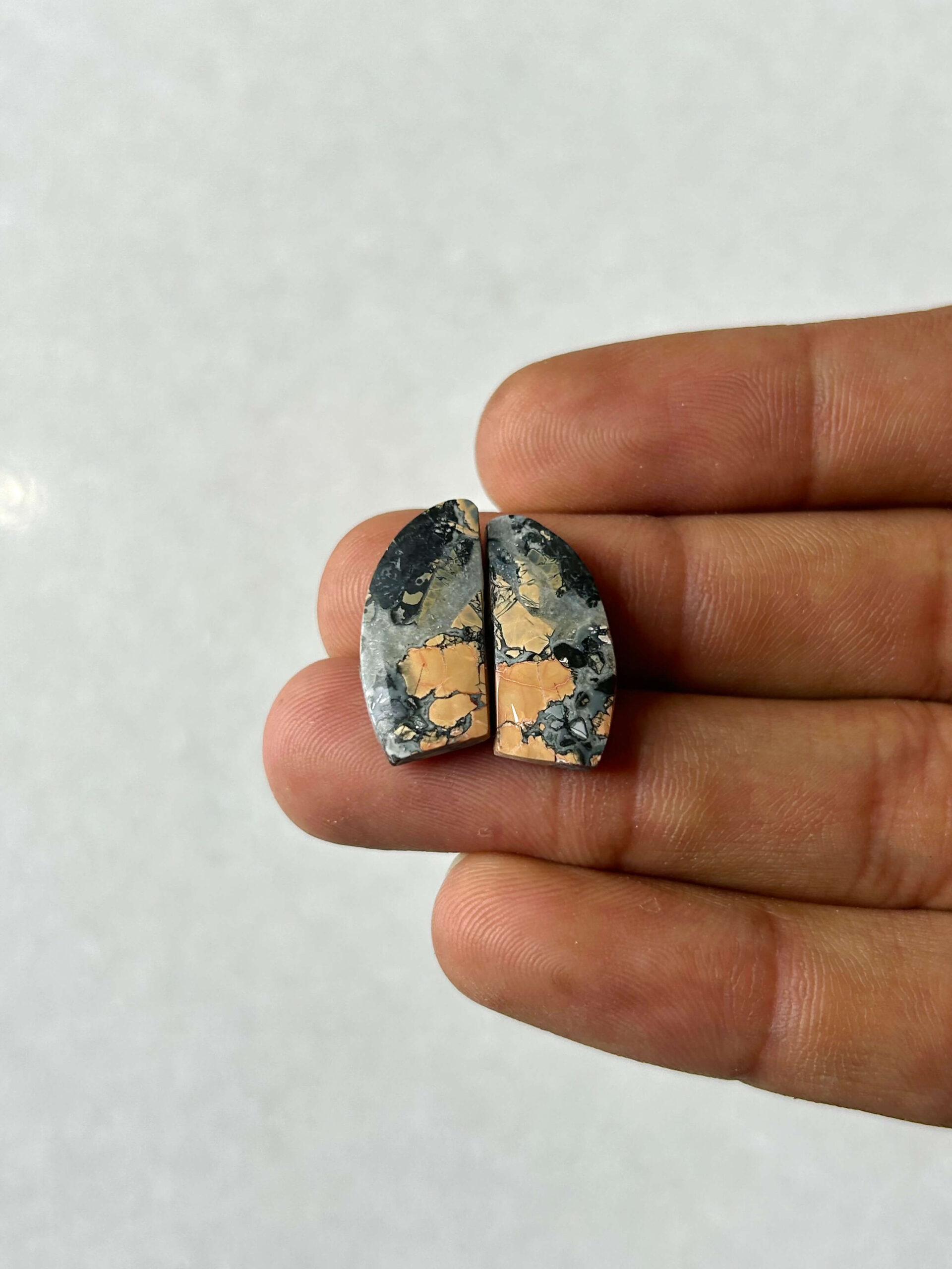 20mm Jasper Cabochon Pair – One of a Kind
