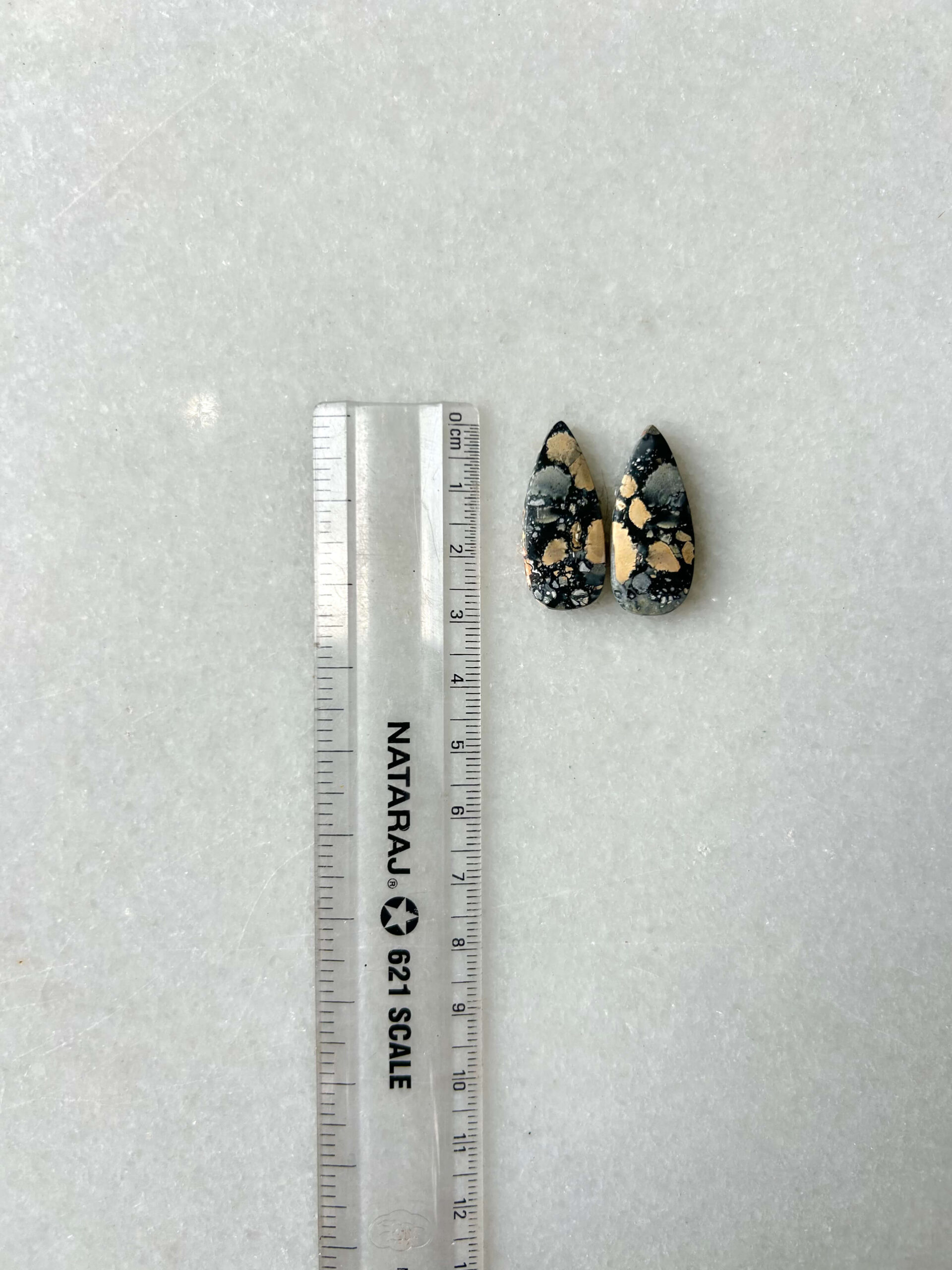 28mm Jasper Cabochon Pair – One of a Kind - Image 2