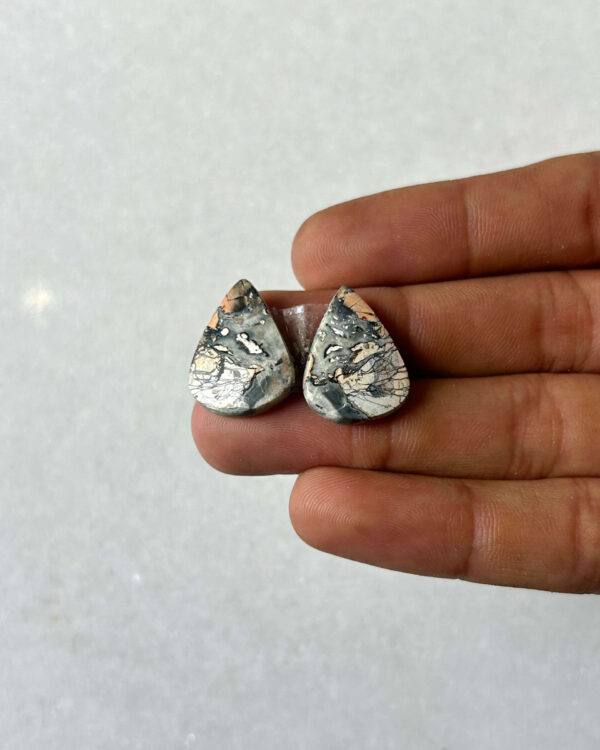 20mm Jasper Cabochon Pair – One of a Kind