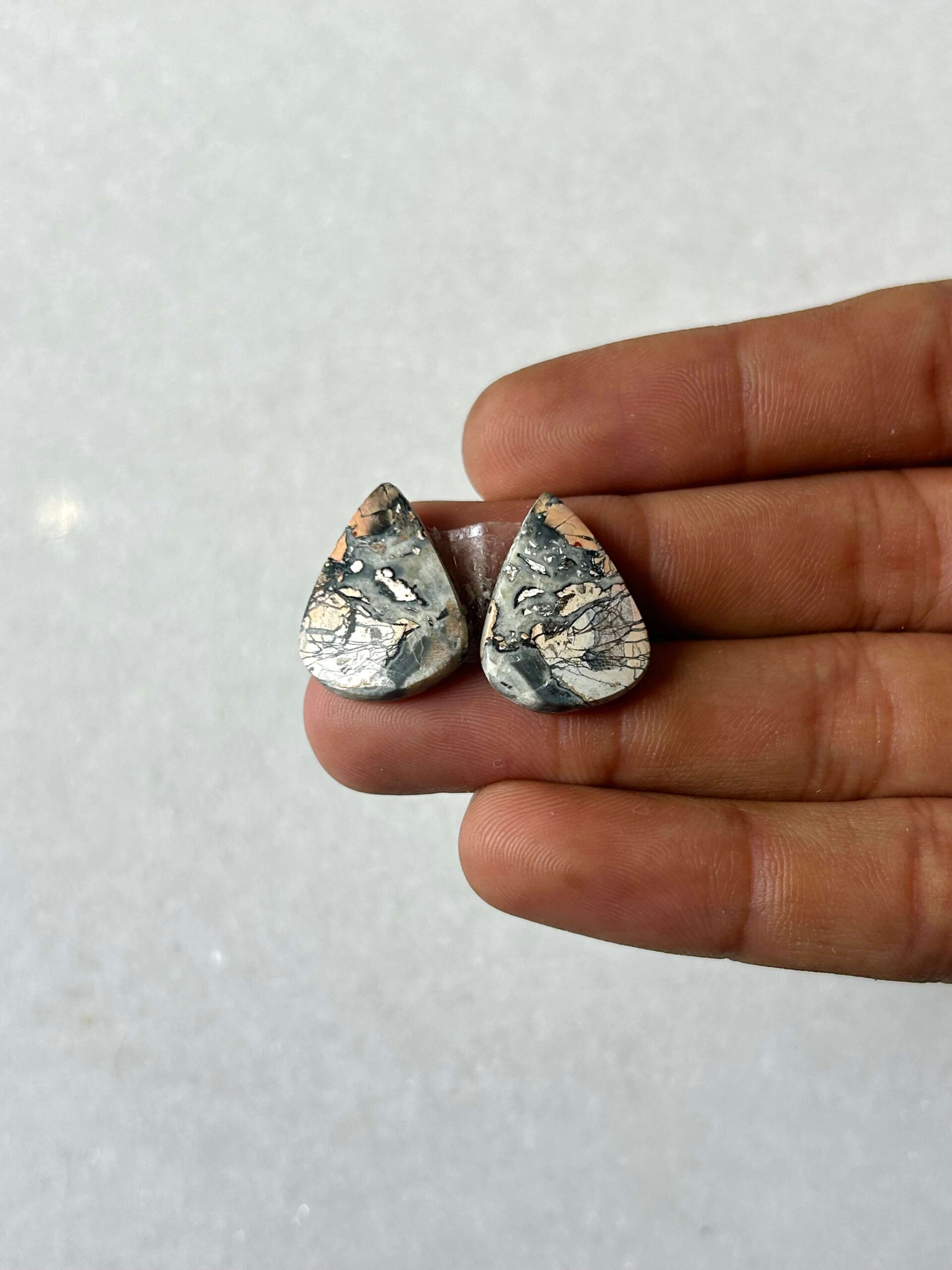 20mm Jasper Cabochon Pair – One of a Kind