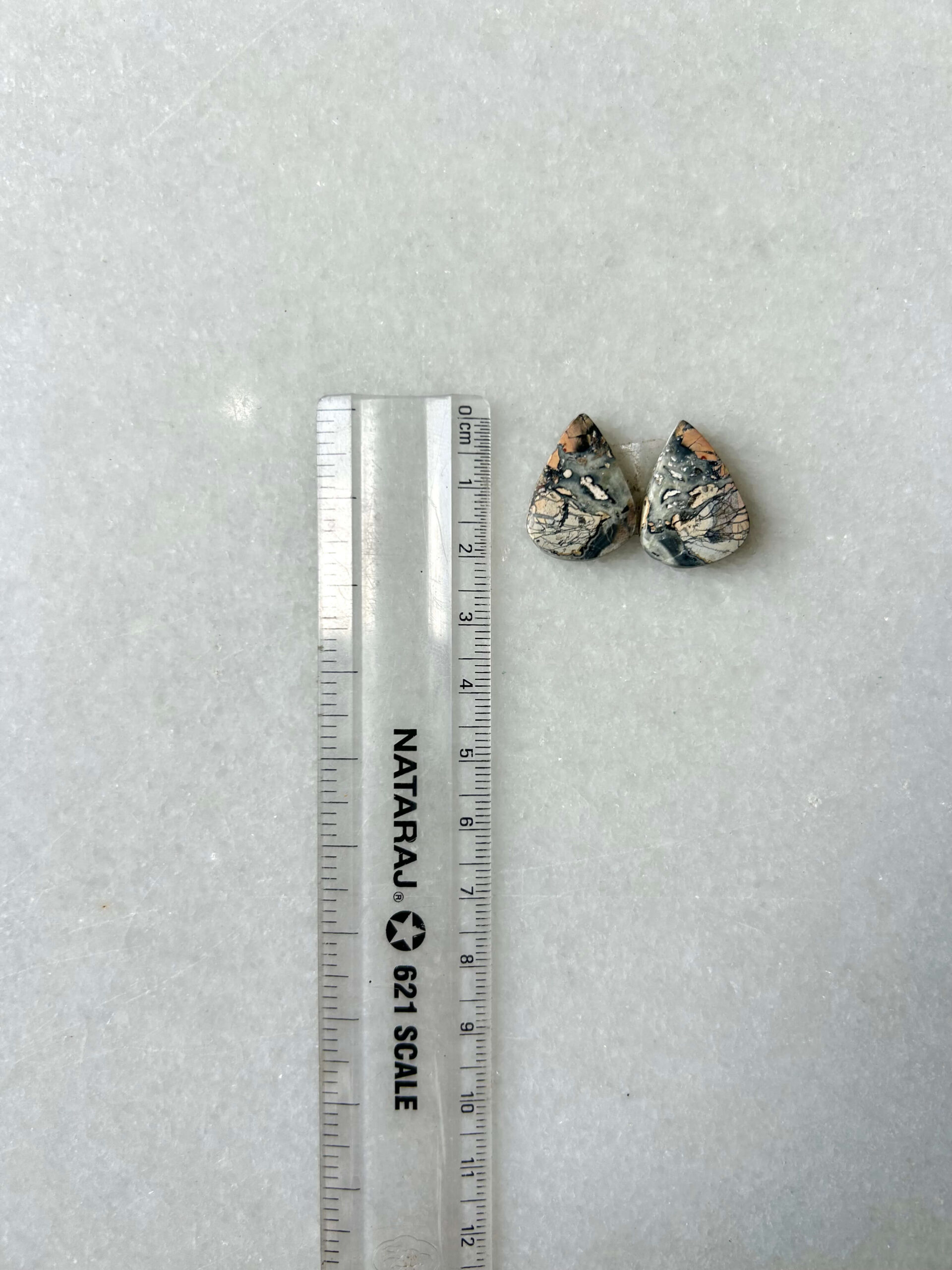 20mm Jasper Cabochon Pair – One of a Kind - Image 2