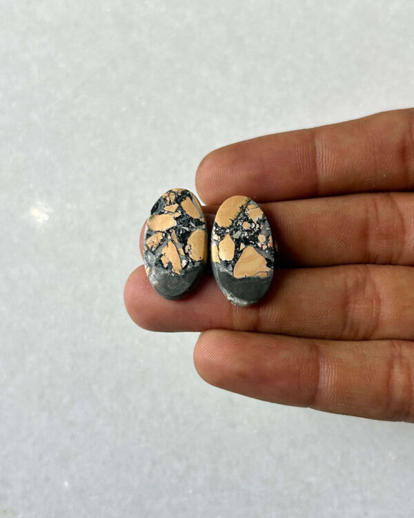 23mm Jasper Cabochon Pair – One of a Kind