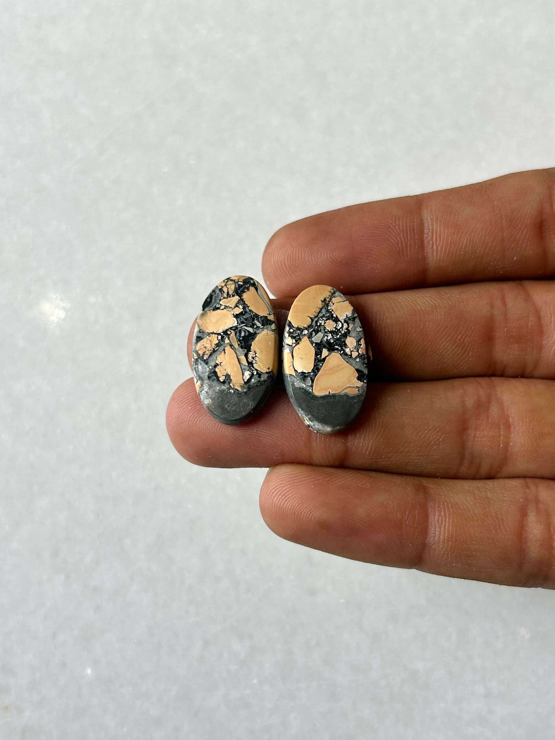 23mm Jasper Cabochon Pair – One of a Kind