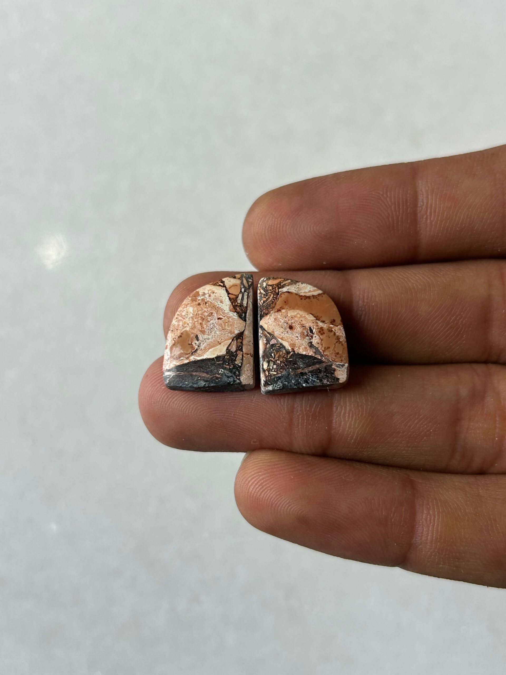 19mm Jasper Cabochon Pair – One of a Kind