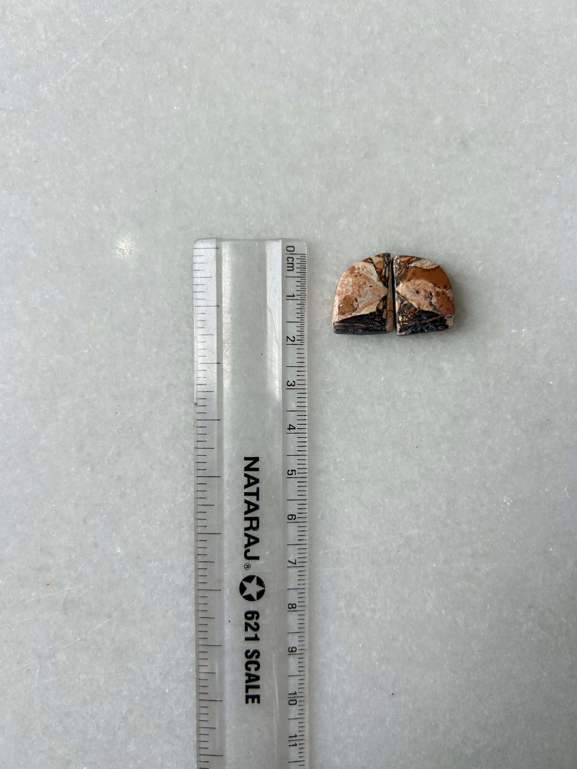 19mm Jasper Cabochon Pair – One of a Kind - Image 2