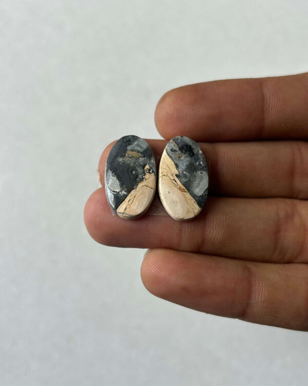 20mm Jasper Cabochon Pair – One of a Kind