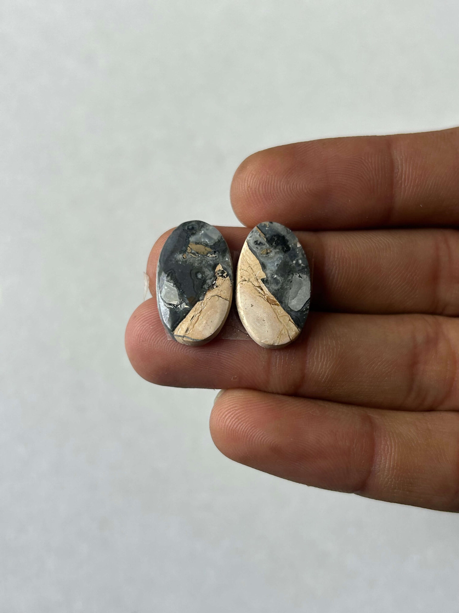 20mm Jasper Cabochon Pair – One of a Kind