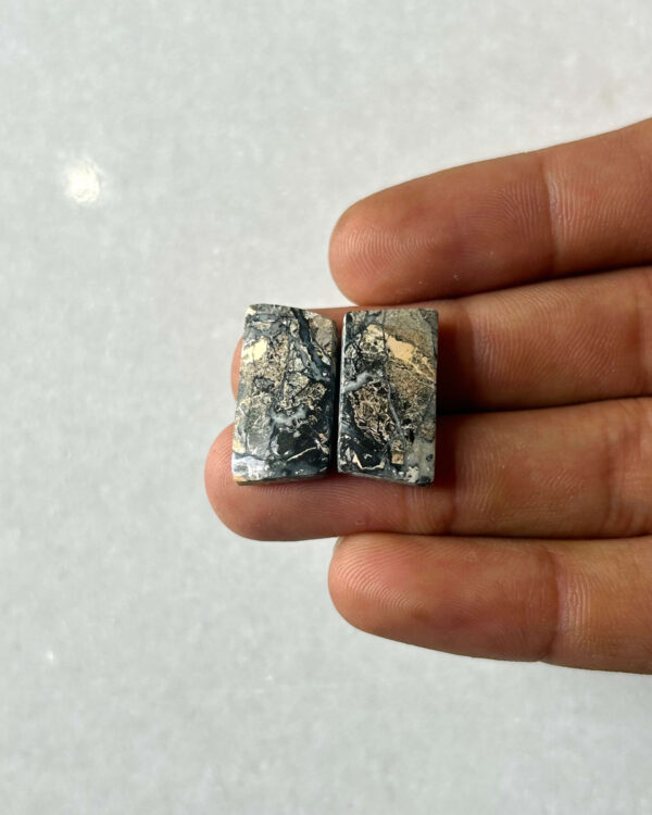 21mm Jasper Cabochon Pair – One of a Kind