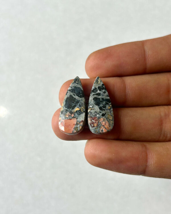 25mm Jasper Cabochon Pair – One of a Kind