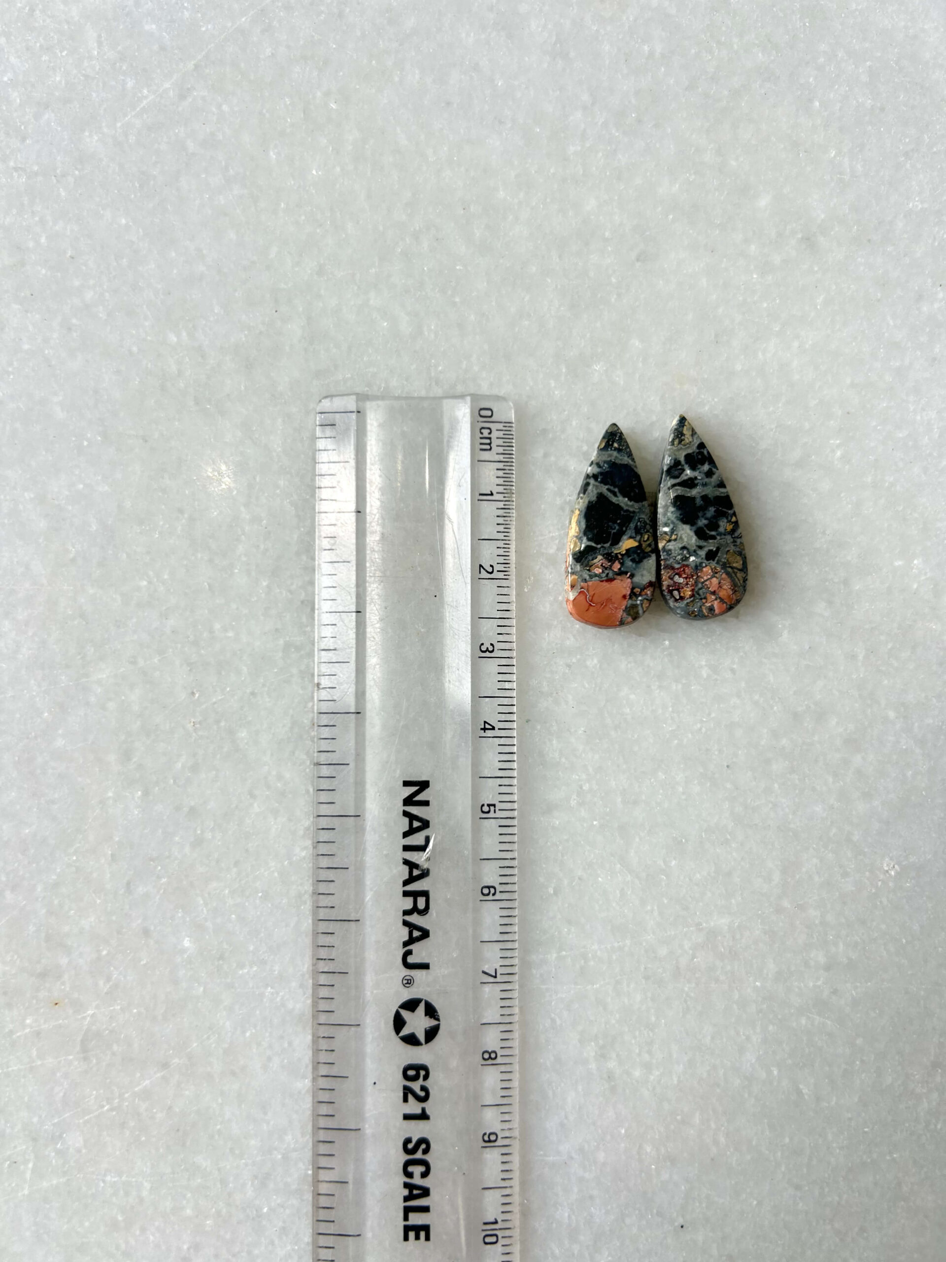 25mm Jasper Cabochon Pair – One of a Kind - Image 2