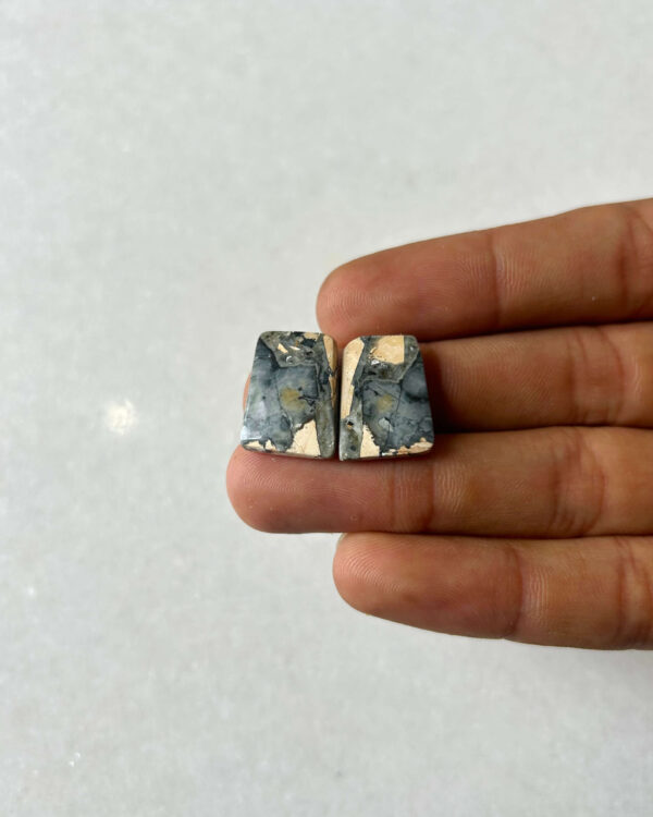 18mm Jasper Cabochon Pair – One of a Kind