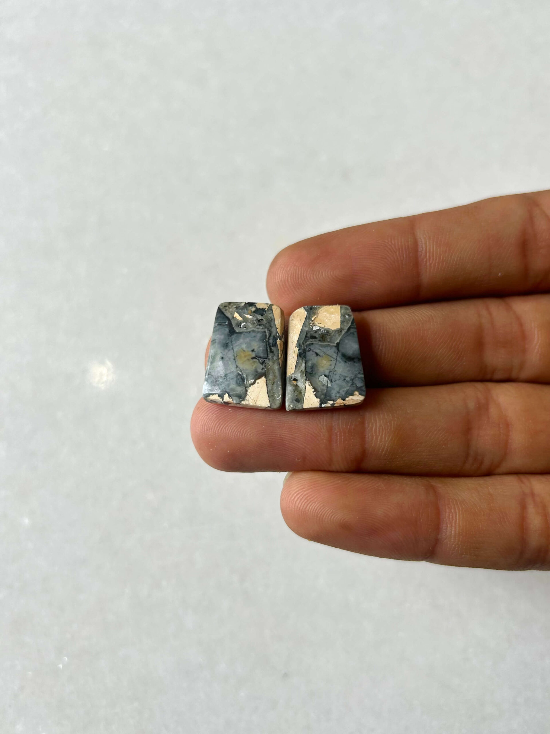 18mm Jasper Cabochon Pair – One of a Kind