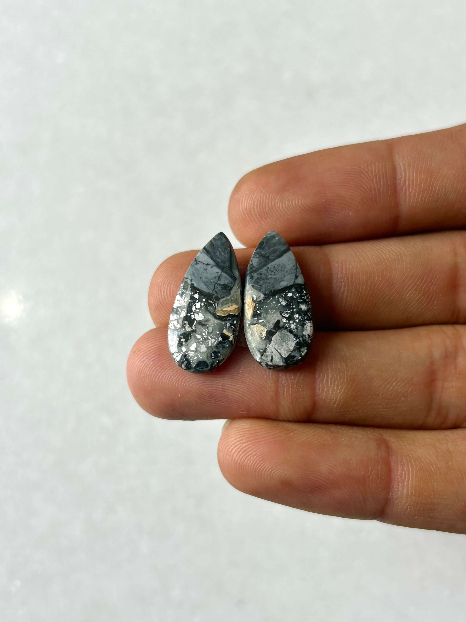 21mm Jasper Cabochon Pair – One of a Kind