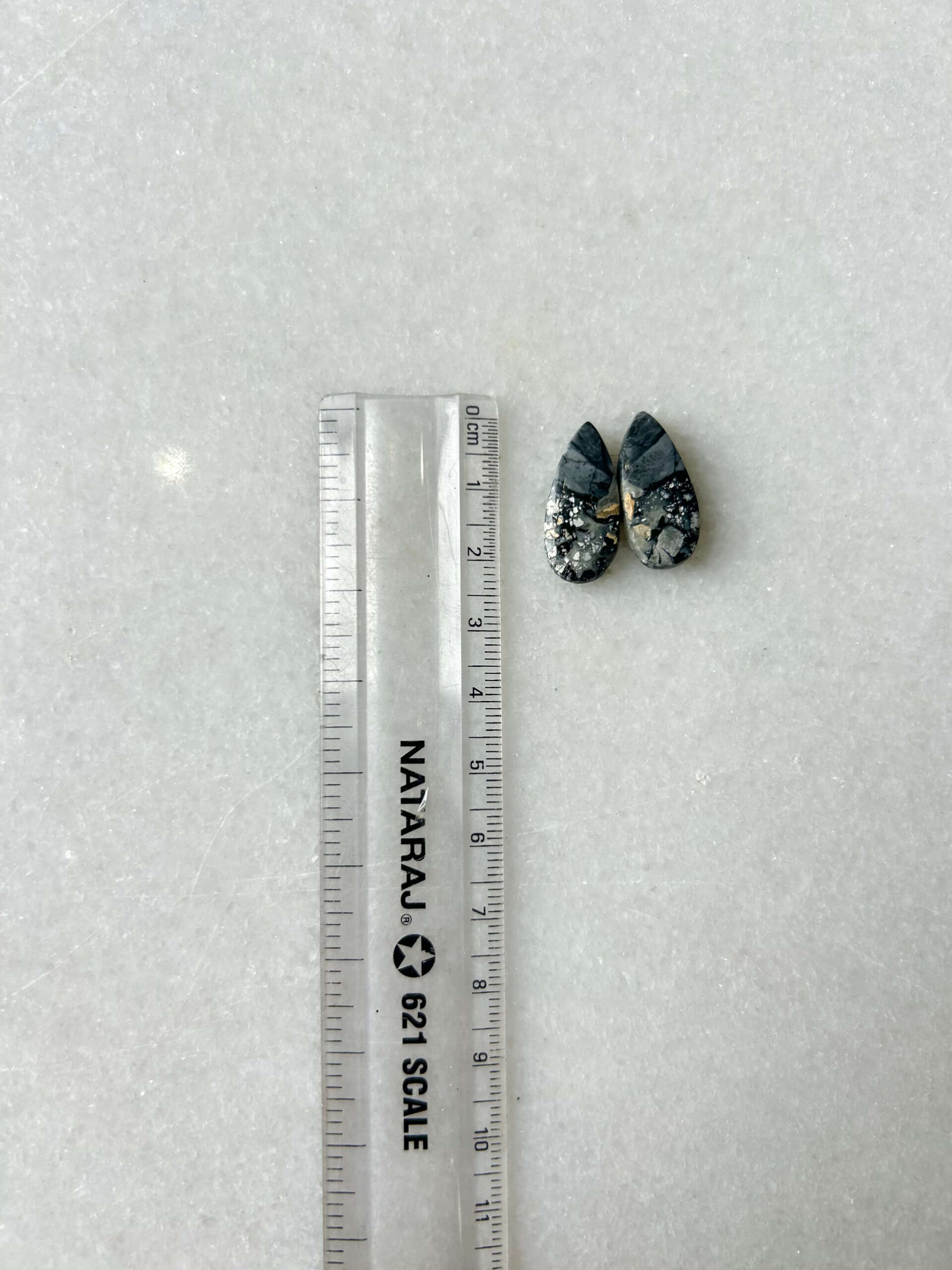 21mm Jasper Cabochon Pair – One of a Kind - Image 2