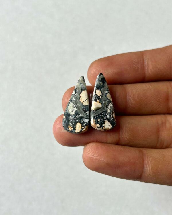 26mm Jasper Cabochon Pair – One of a Kind