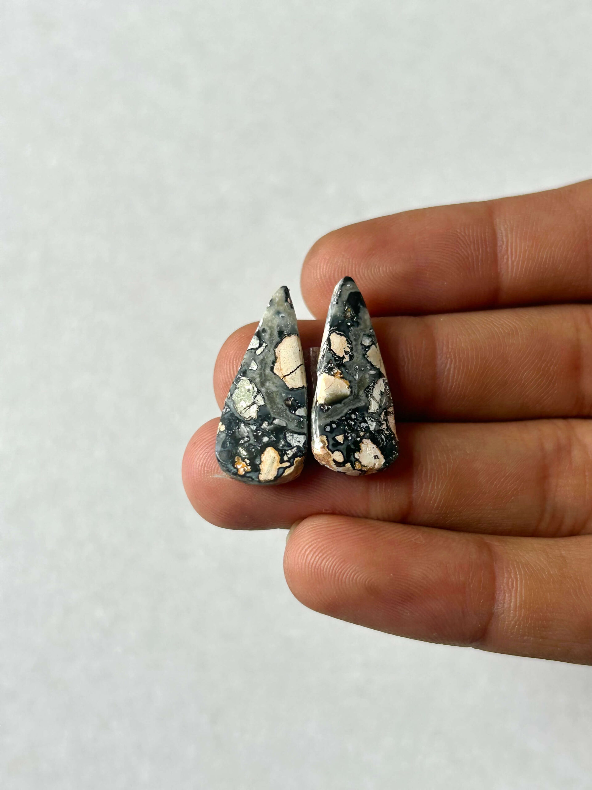26mm Jasper Cabochon Pair – One of a Kind