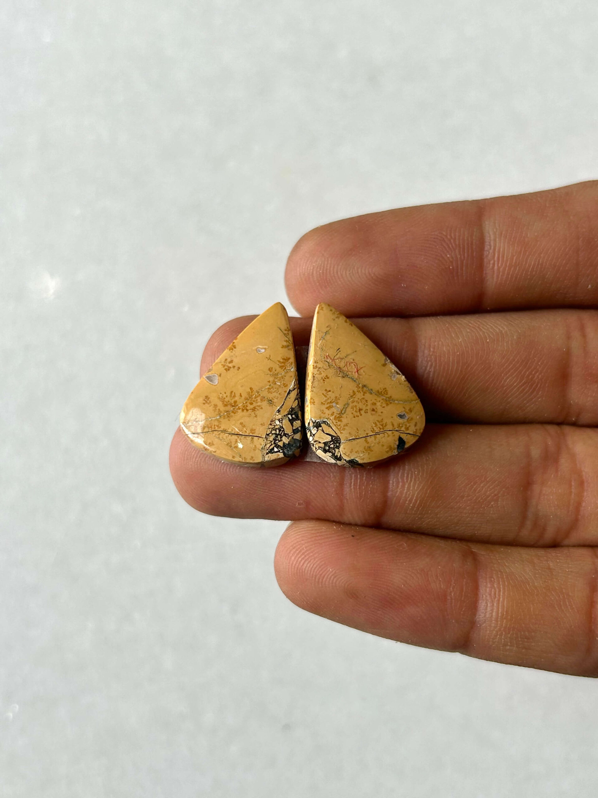 22mm Jasper Cabochon Pair – One of a Kind