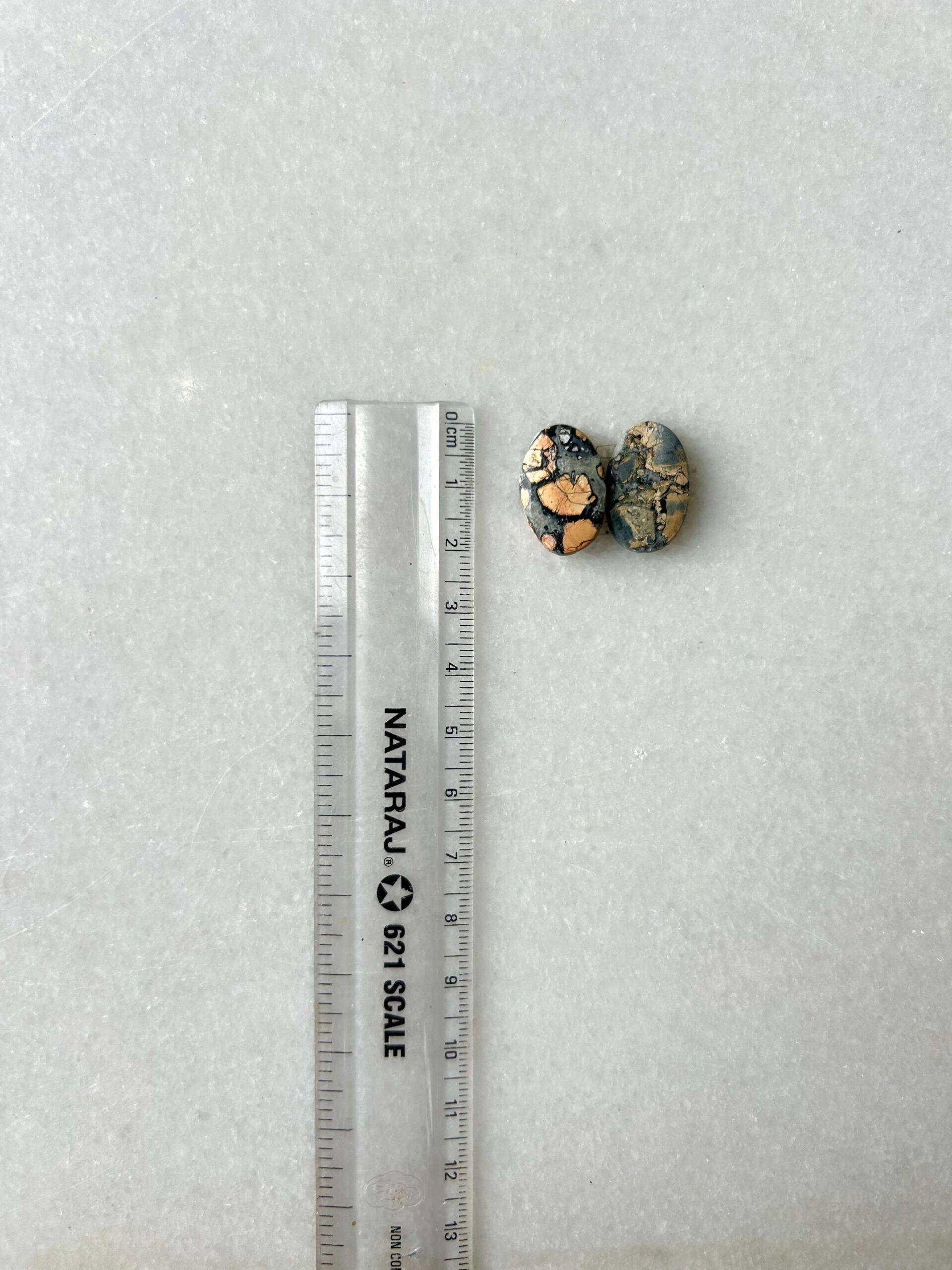 19mm Jasper Cabochon Pair – One of a Kind - Image 2