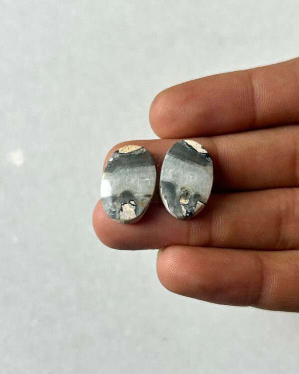 18mm Jasper Cabochon Pair – One of a Kind