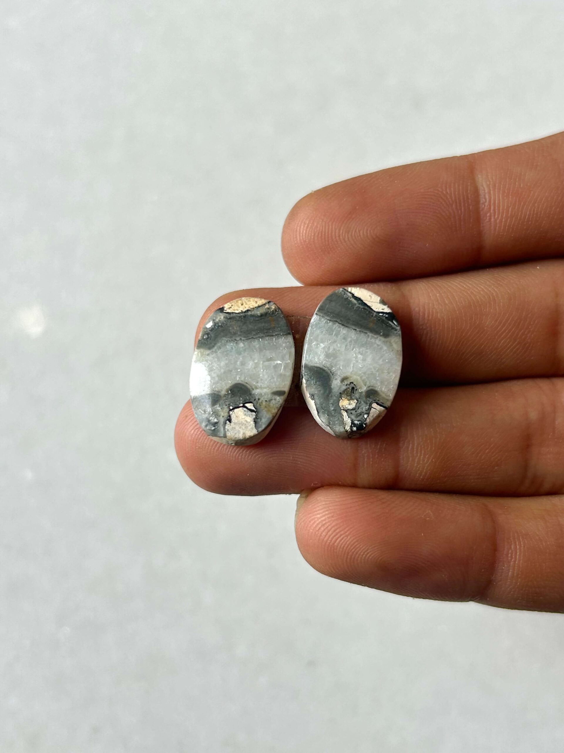 18mm Jasper Cabochon Pair – One of a Kind