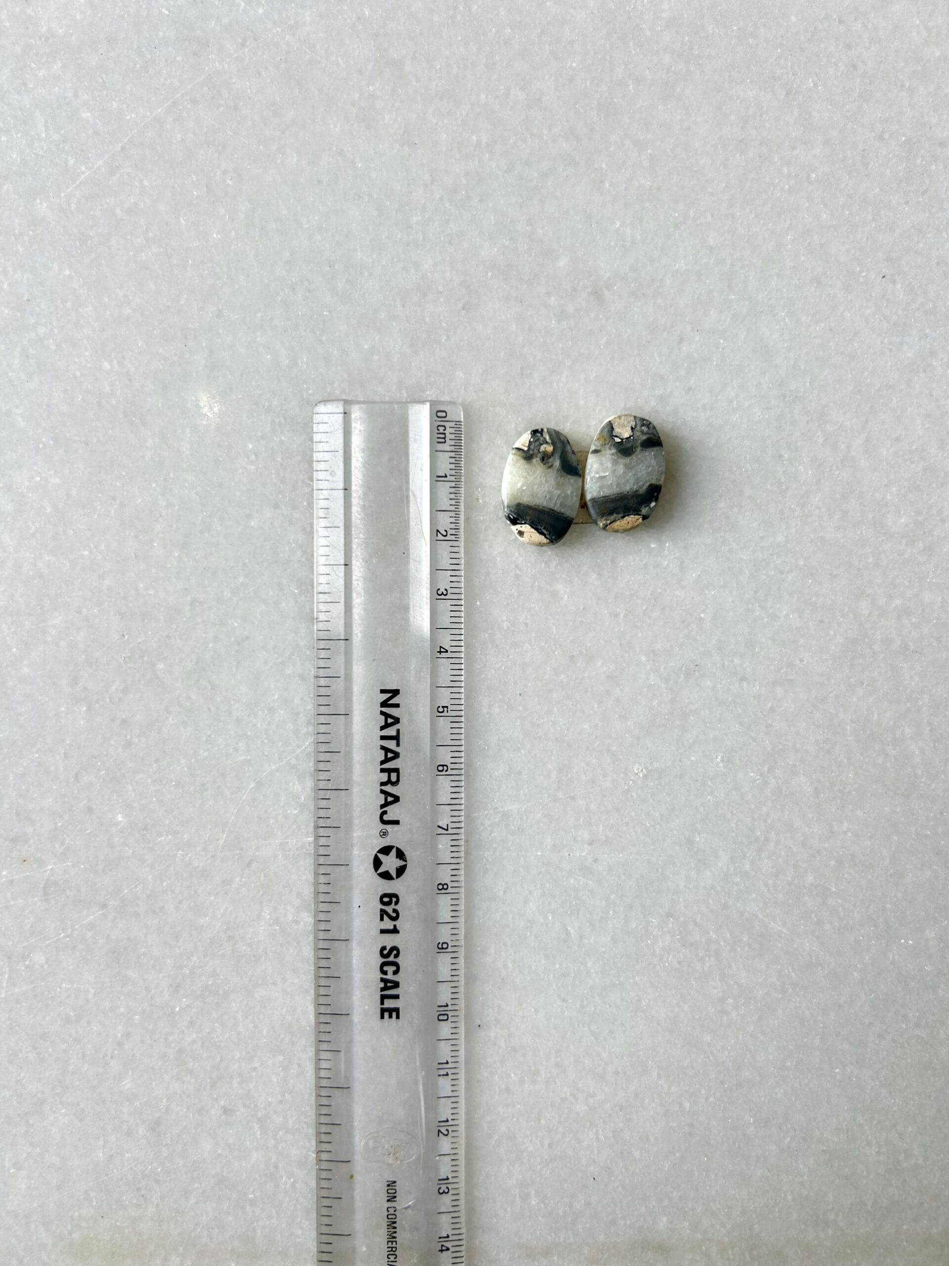 18mm Jasper Cabochon Pair – One of a Kind - Image 2