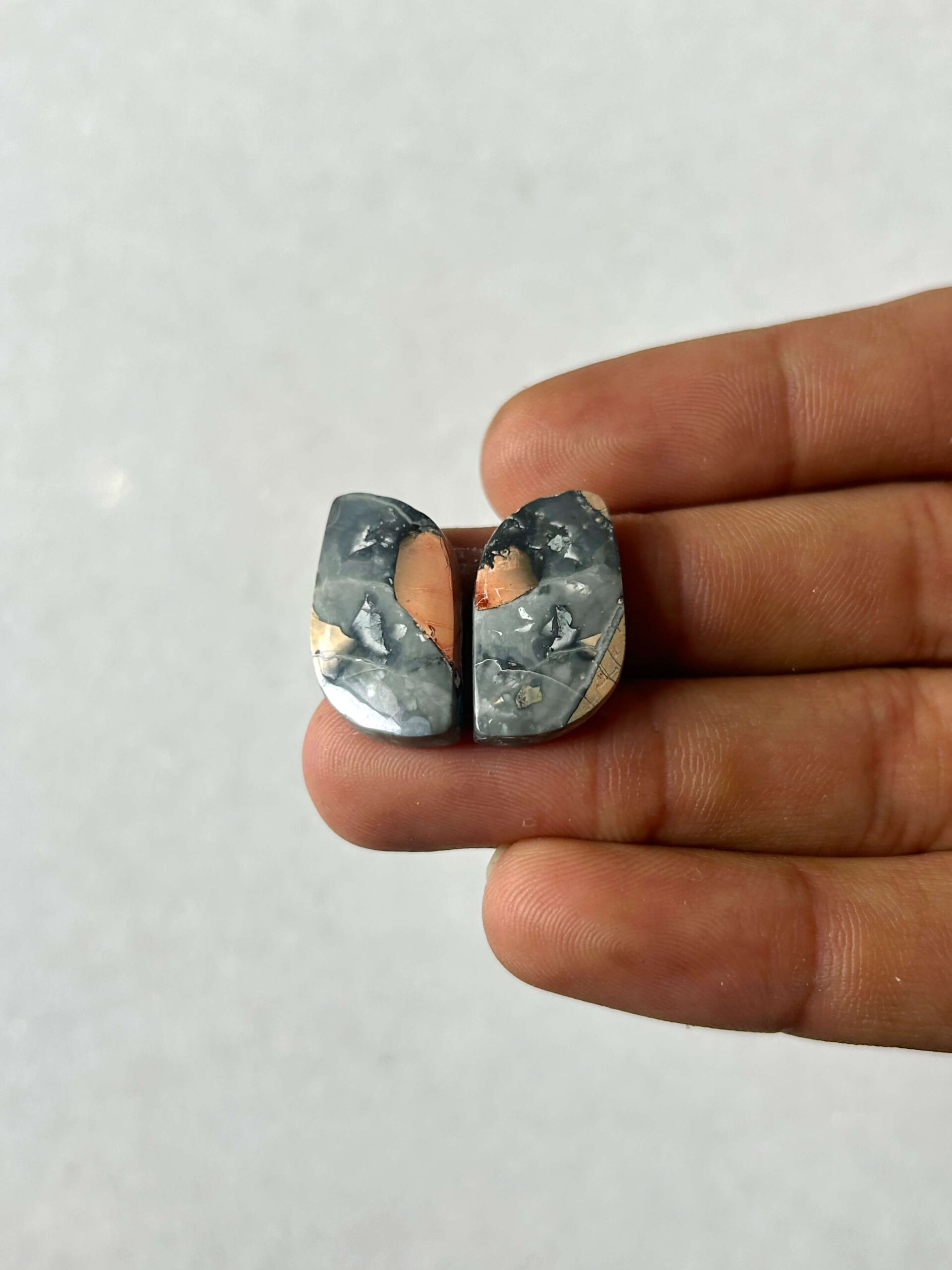 21mm Jasper Cabochon Pair – One of a Kind