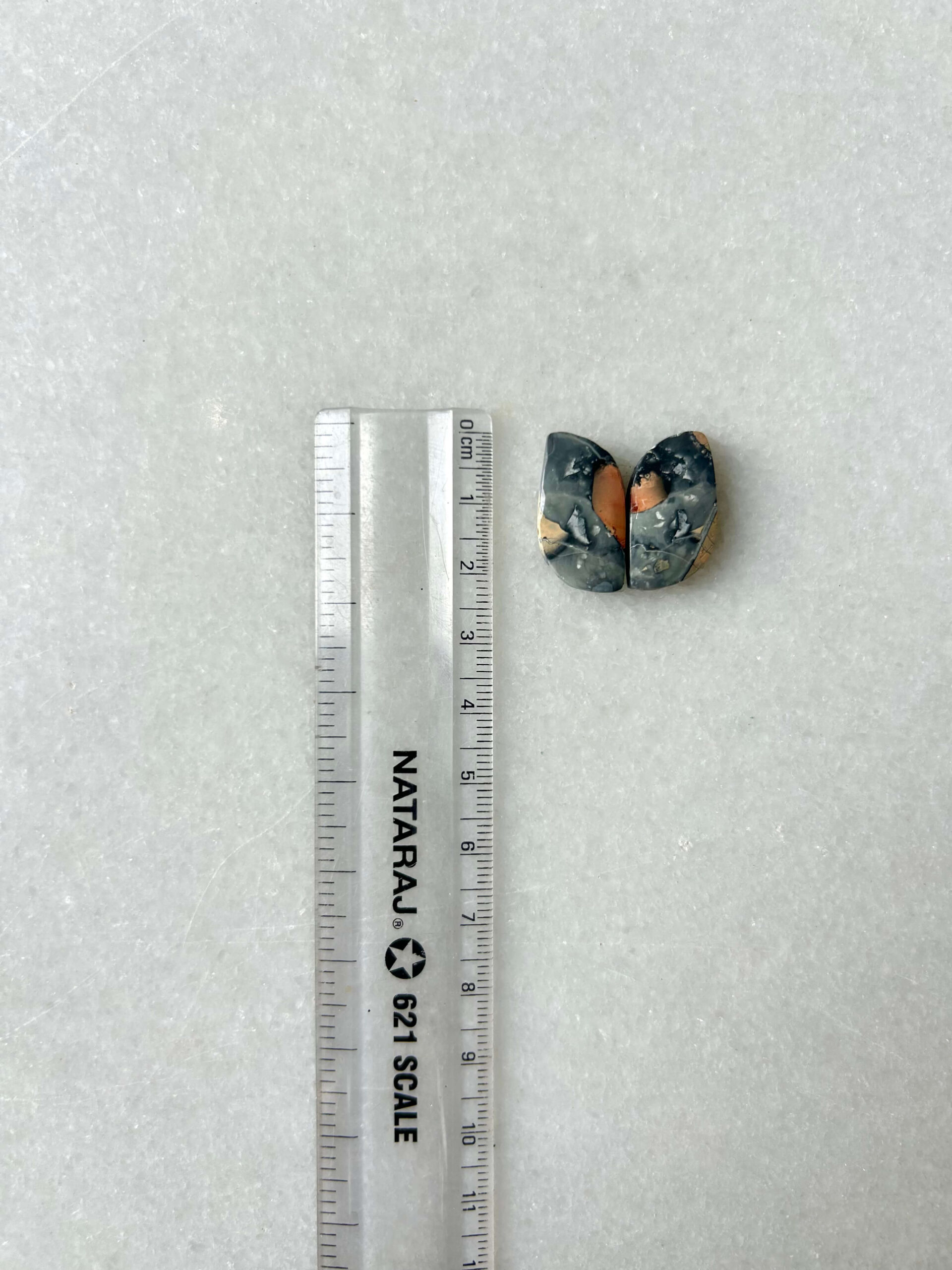 21mm Jasper Cabochon Pair – One of a Kind - Image 2