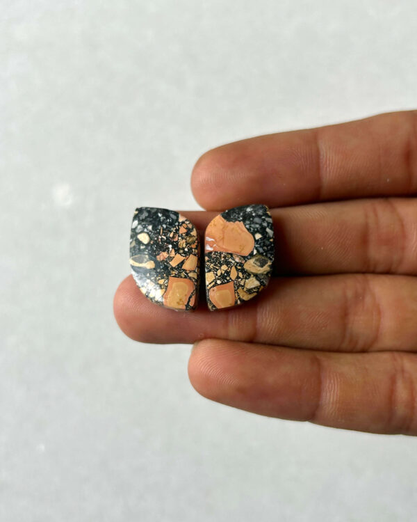 24mm Jasper Cabochon Pair – One of a Kind