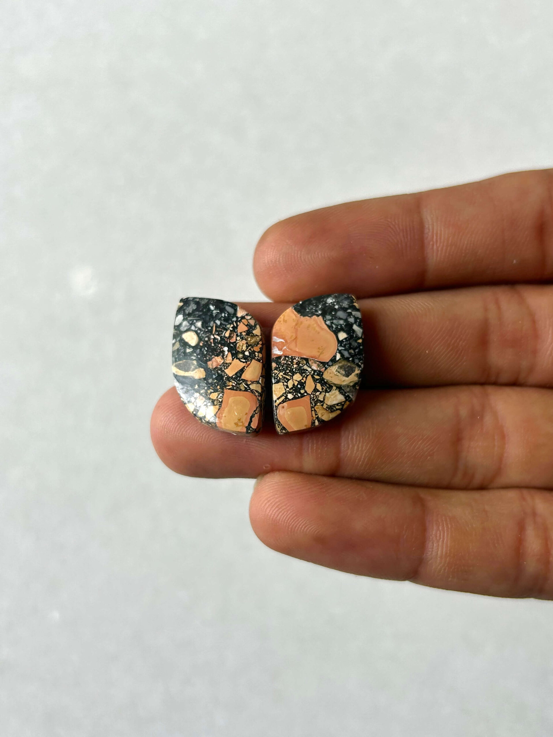 24mm Jasper Cabochon Pair – One of a Kind