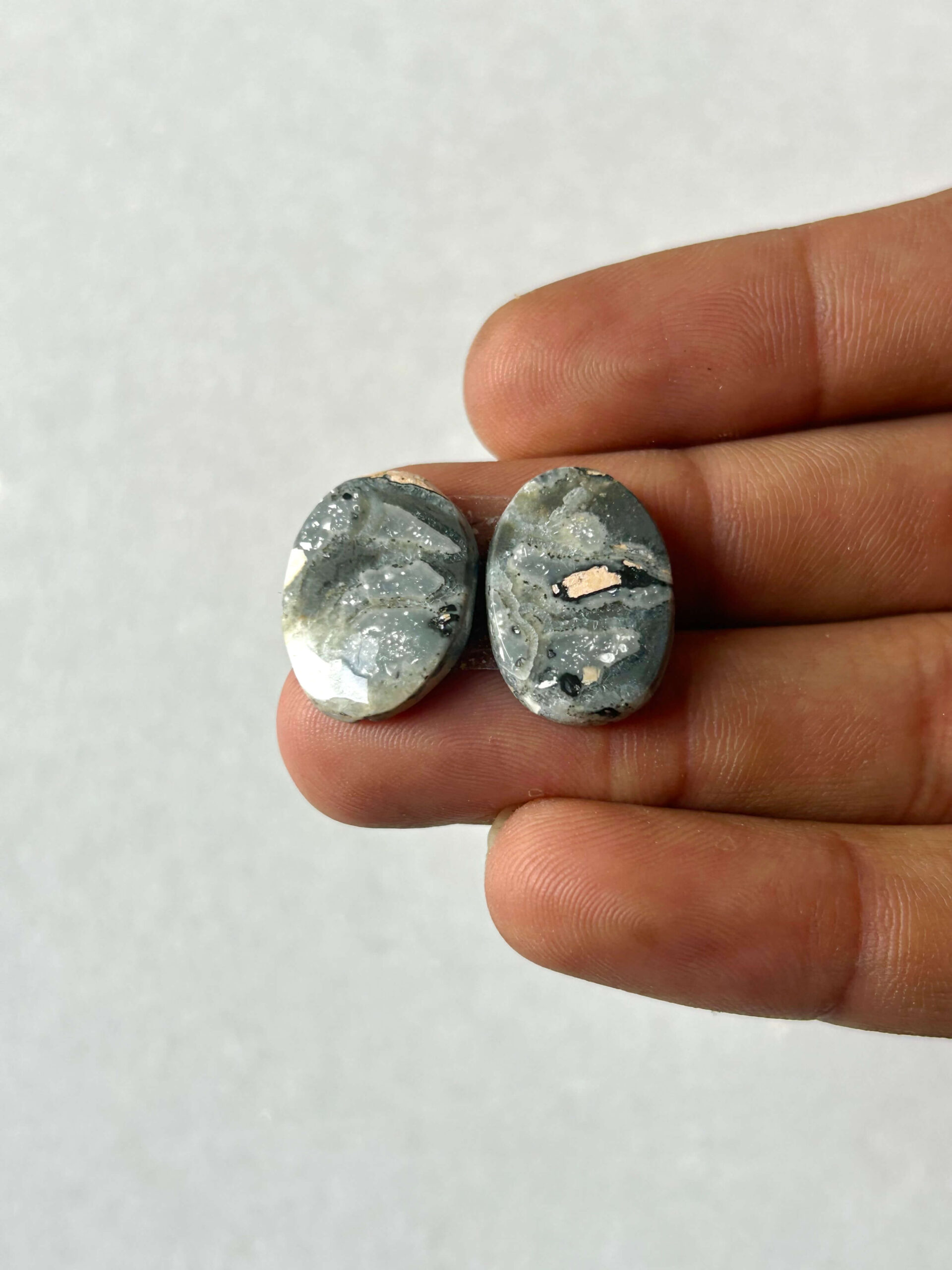 18mm Jasper Cabochon Pair – One of a Kind