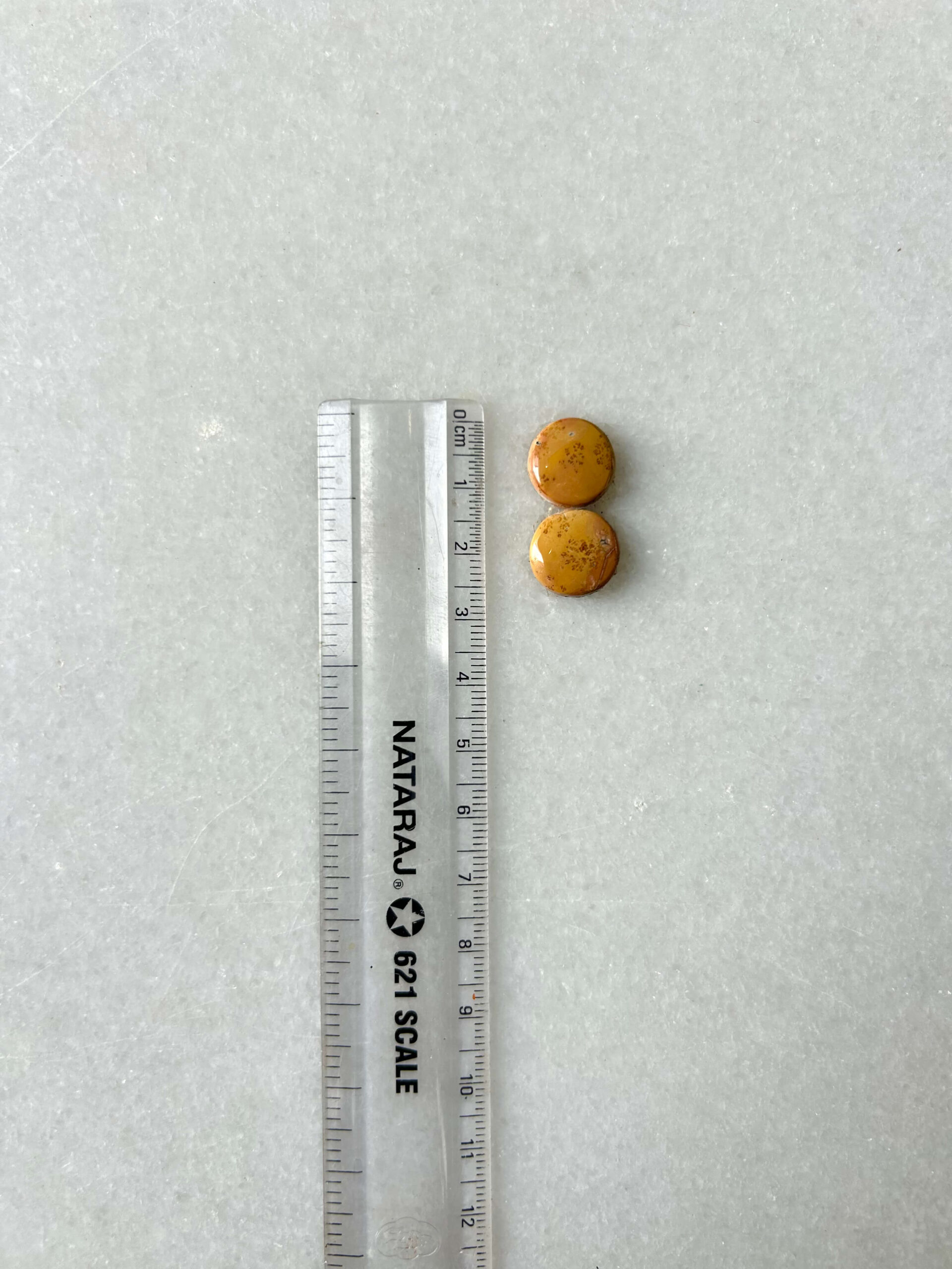 12mm Jasper Cabochon Pair – One of a Kind - Image 2