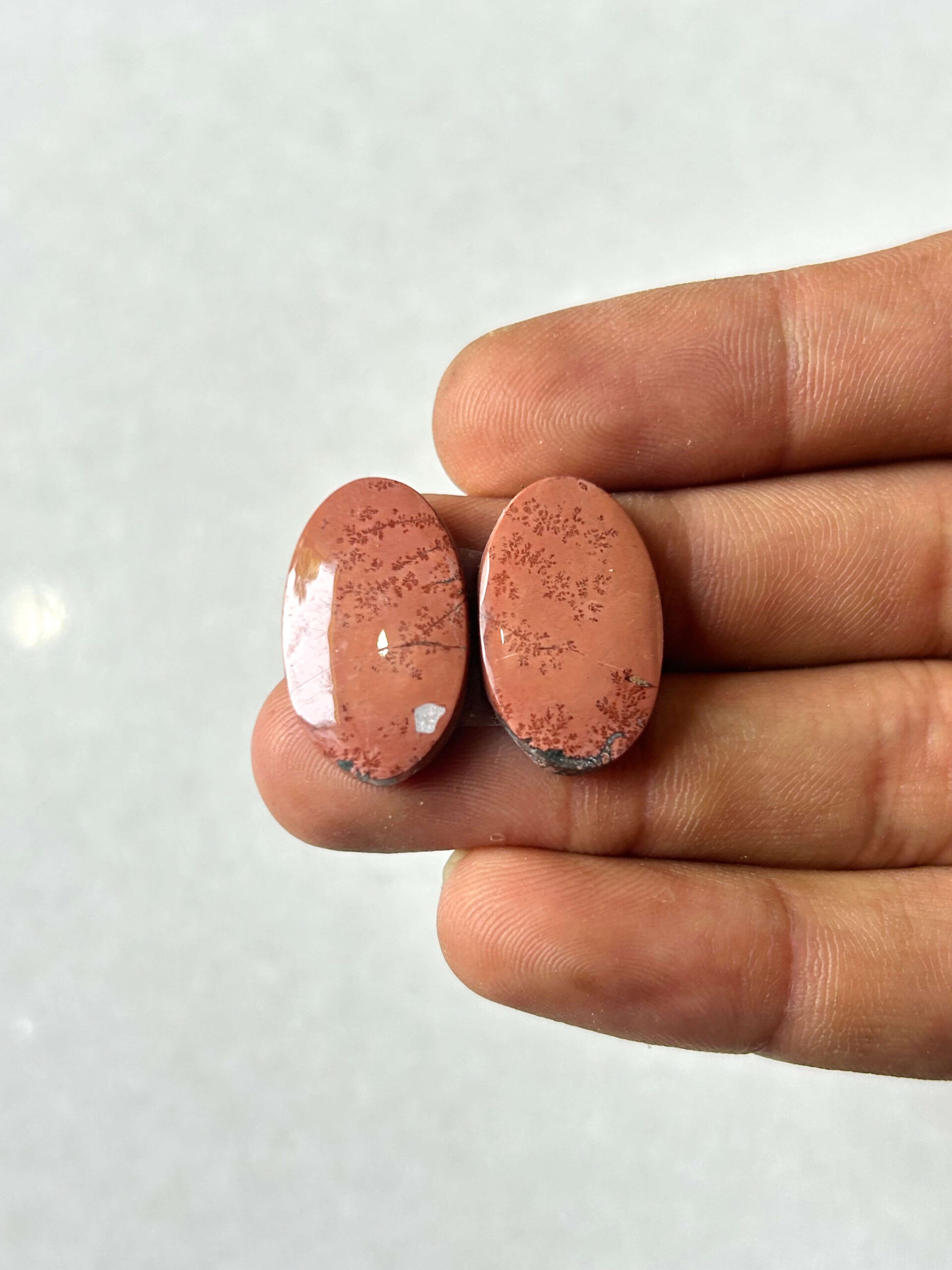 22mm Jasper Cabochon Pair – One of a Kind
